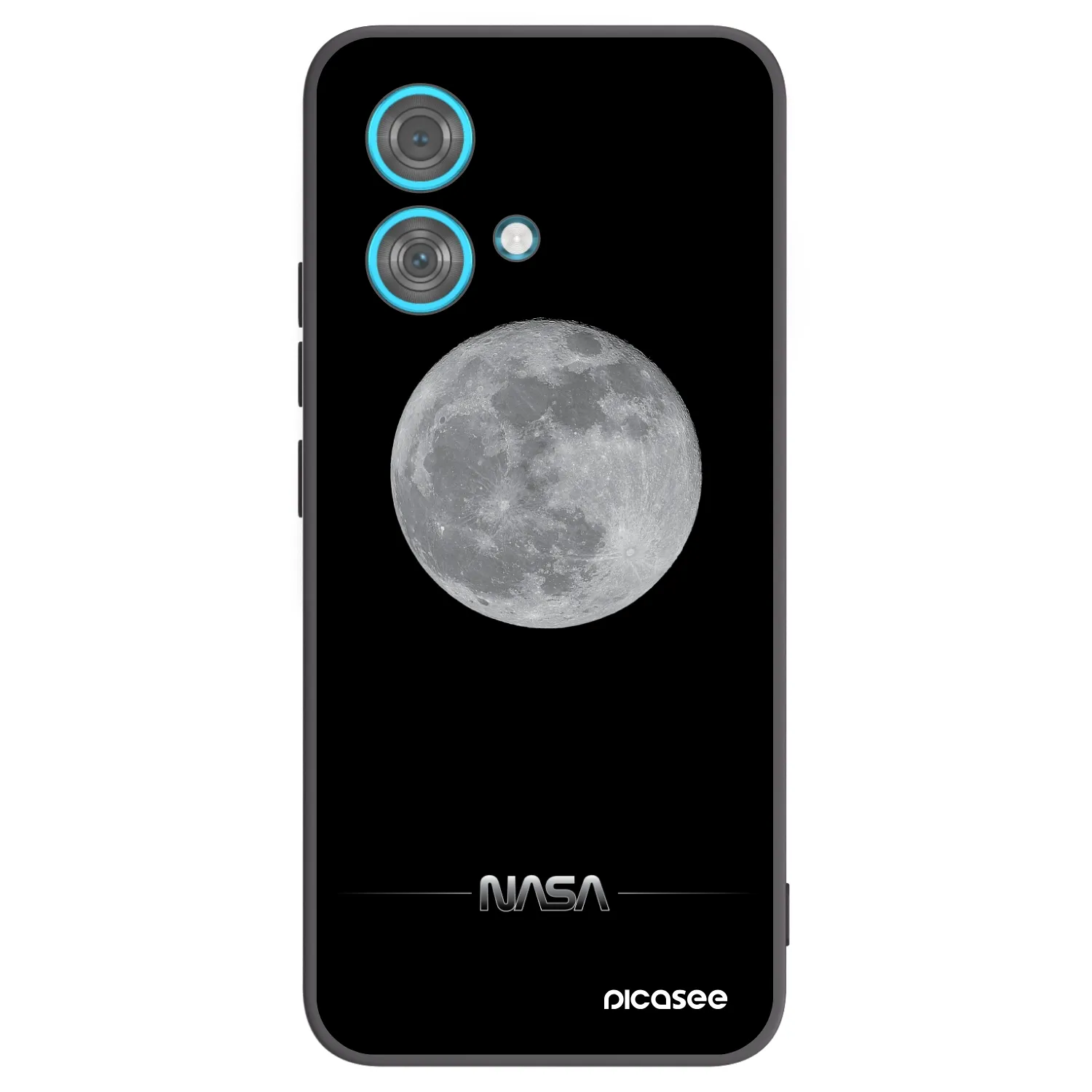 Picasee silikónový čierny obal pre Motorola Edge 40 Neo - Moon Minimal