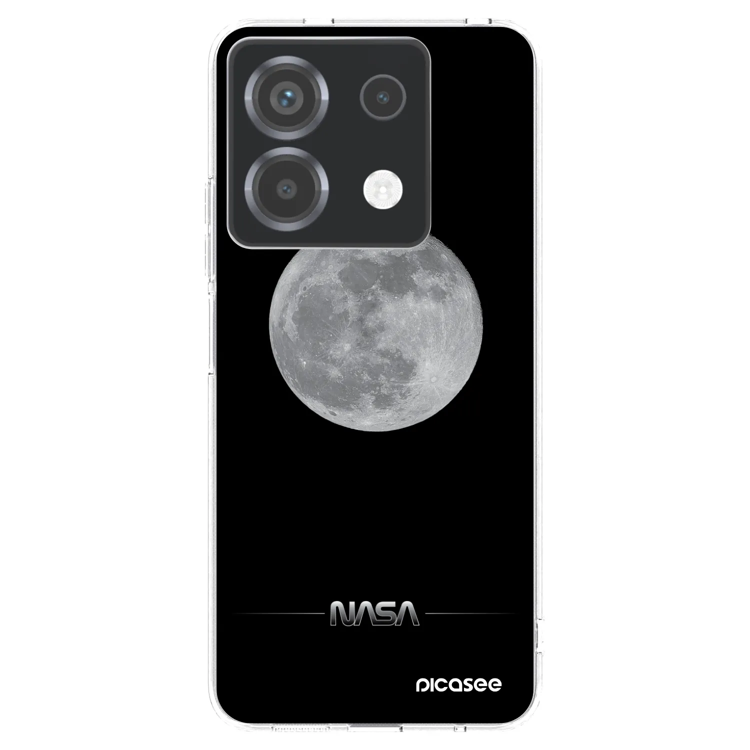 Picasee silikónový prehľadný obal pre Xiaomi Poco X6 - Moon Minimal