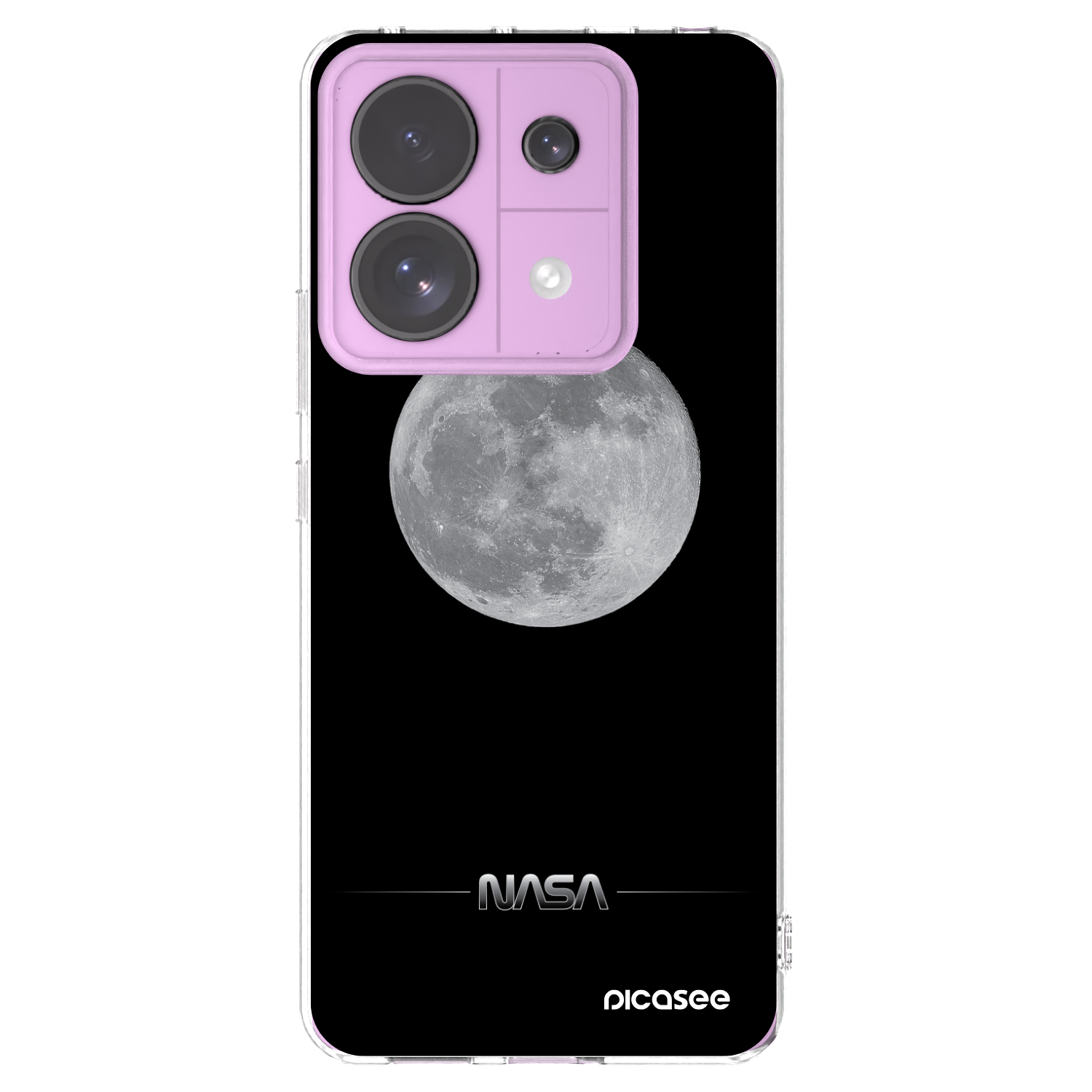 Picasee silikónový prehľadný obal pre Xiaomi Redmi Note 13 Pro 5G - Moon Minimal