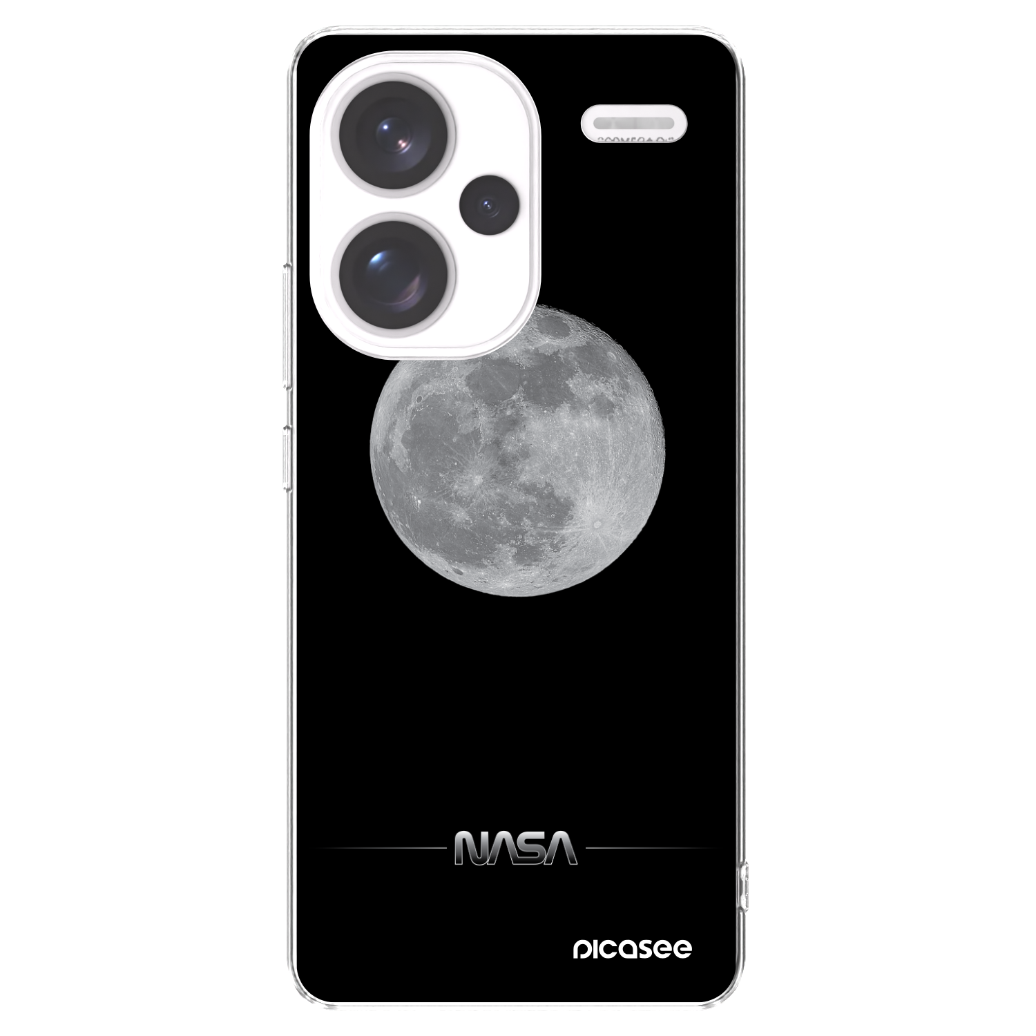 Picasee silikónový prehľadný obal pre Xiaomi Redmi Note 13 Pro+ 5G - Moon Minimal