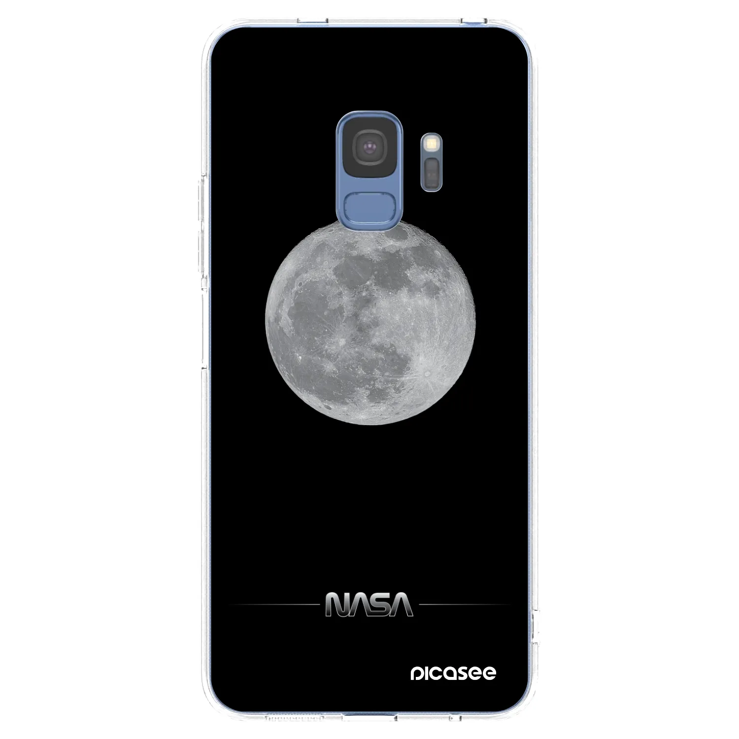 Picasee silikónový prehľadný obal pre Samsung Galaxy S9 G960F - Moon Minimal