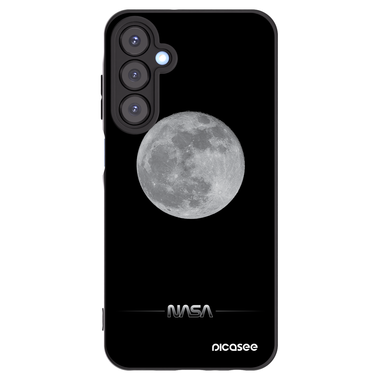 Picasee silikónový čierny obal pre Samsung Galaxy A25 A256B 5G - Moon Minimal