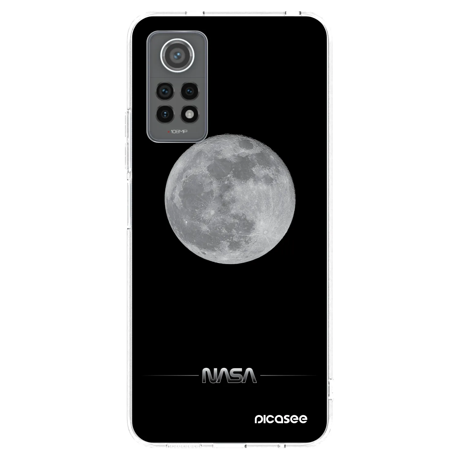 Picasee silikónový prehľadný obal pre Xiaomi Redmi Note 12 Pro 4G - Moon Minimal