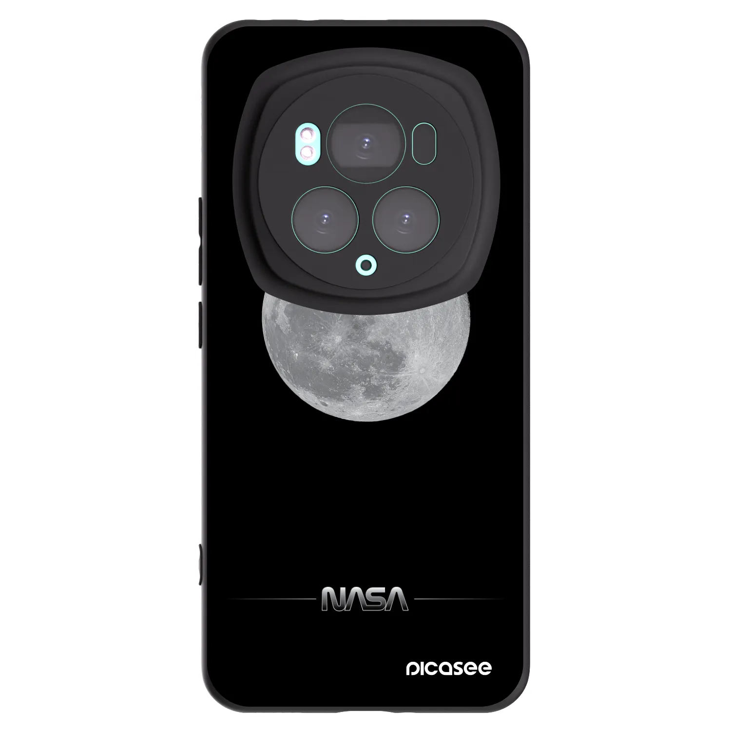 Picasee silikónový čierny obal pre Honor Magic6 Pro - Moon Minimal