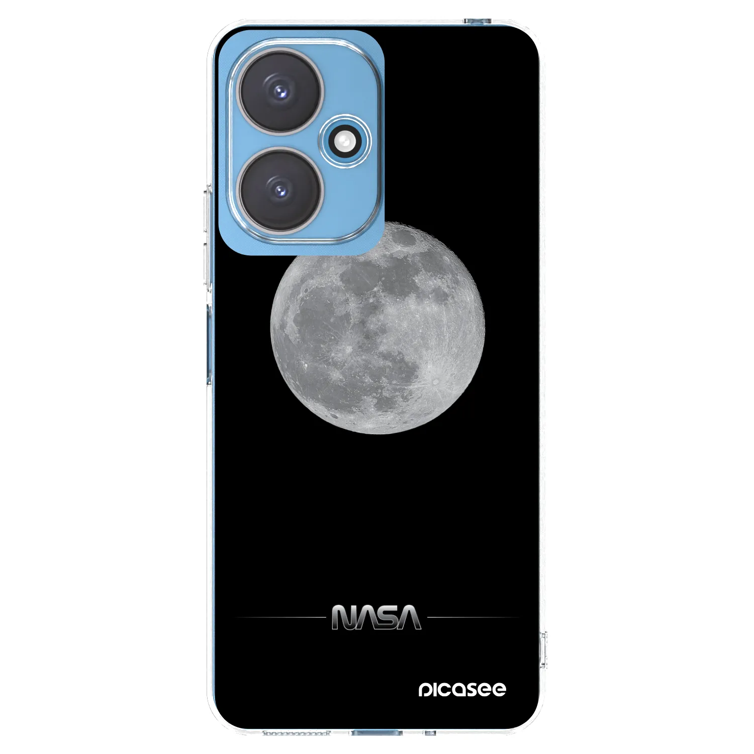 Picasee silikónový prehľadný obal pre Xiaomi Redmi 13C 5G - Moon Minimal