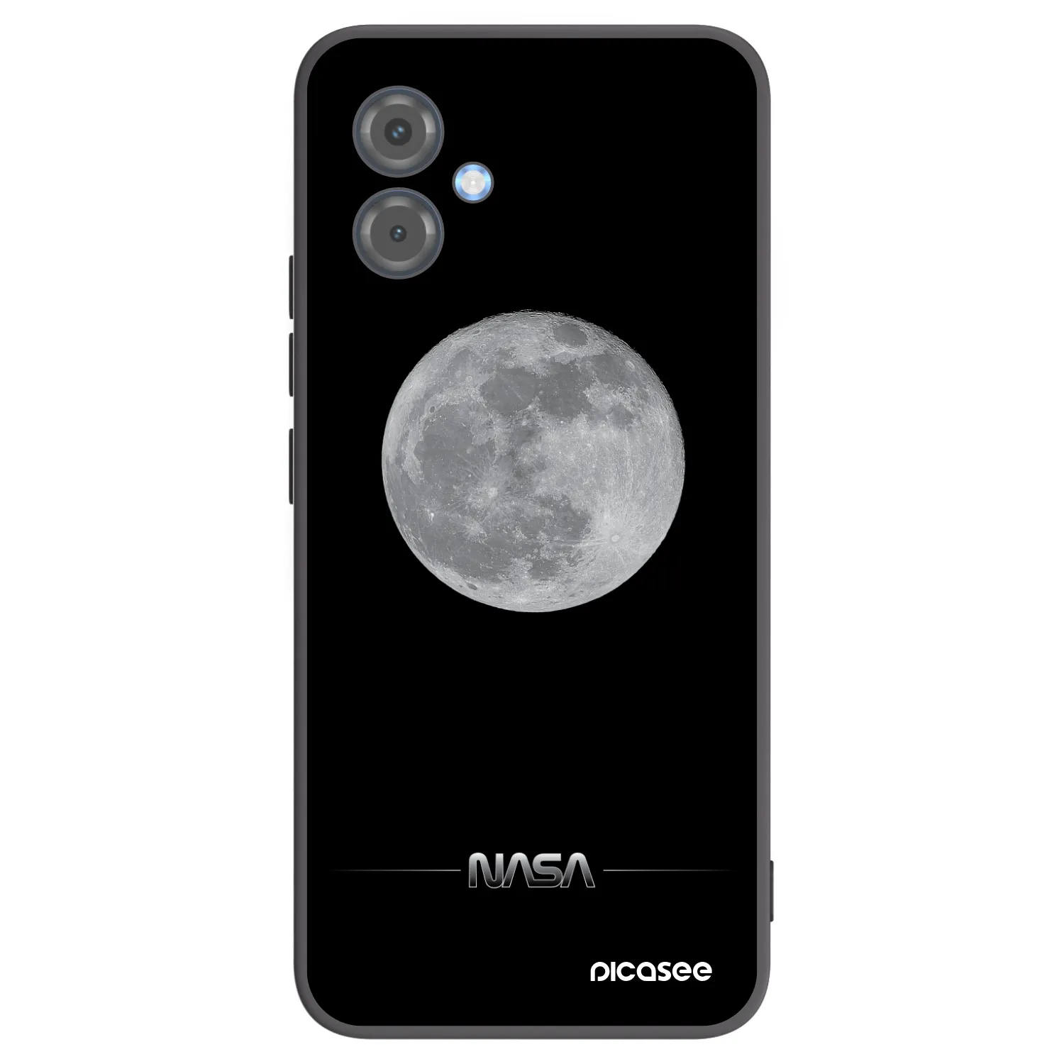 Picasee silikónový čierny obal pre Motorola Moto G14 - Moon Minimal