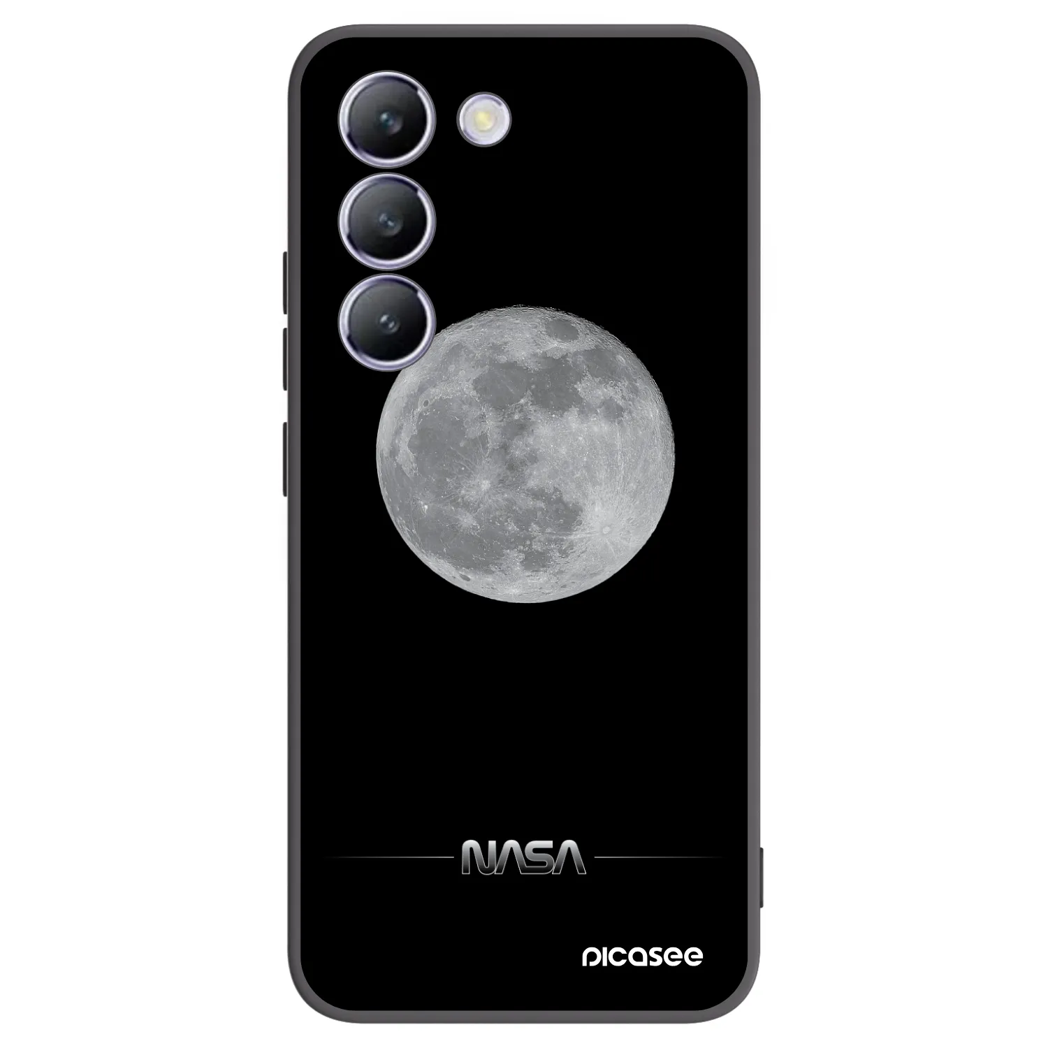 Picasee silikónový čierny obal pre Vivo V40 SE 5G - Moon Minimal