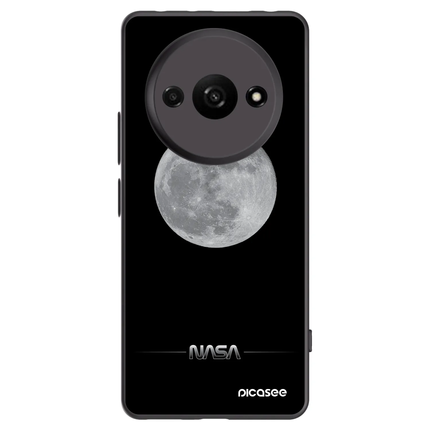 Picasee silikónový čierny obal pre Xiaomi Redmi A3 - Moon Minimal
