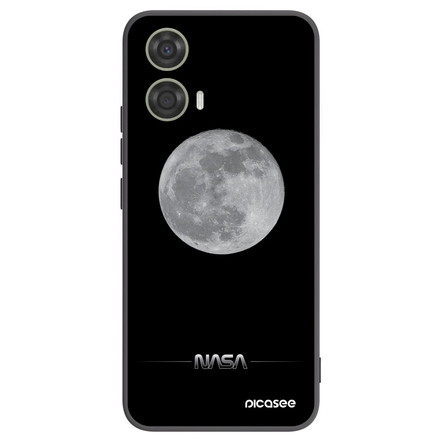 Picasee silikónový čierny obal pre Motorola Moto G24 - Moon Minimal