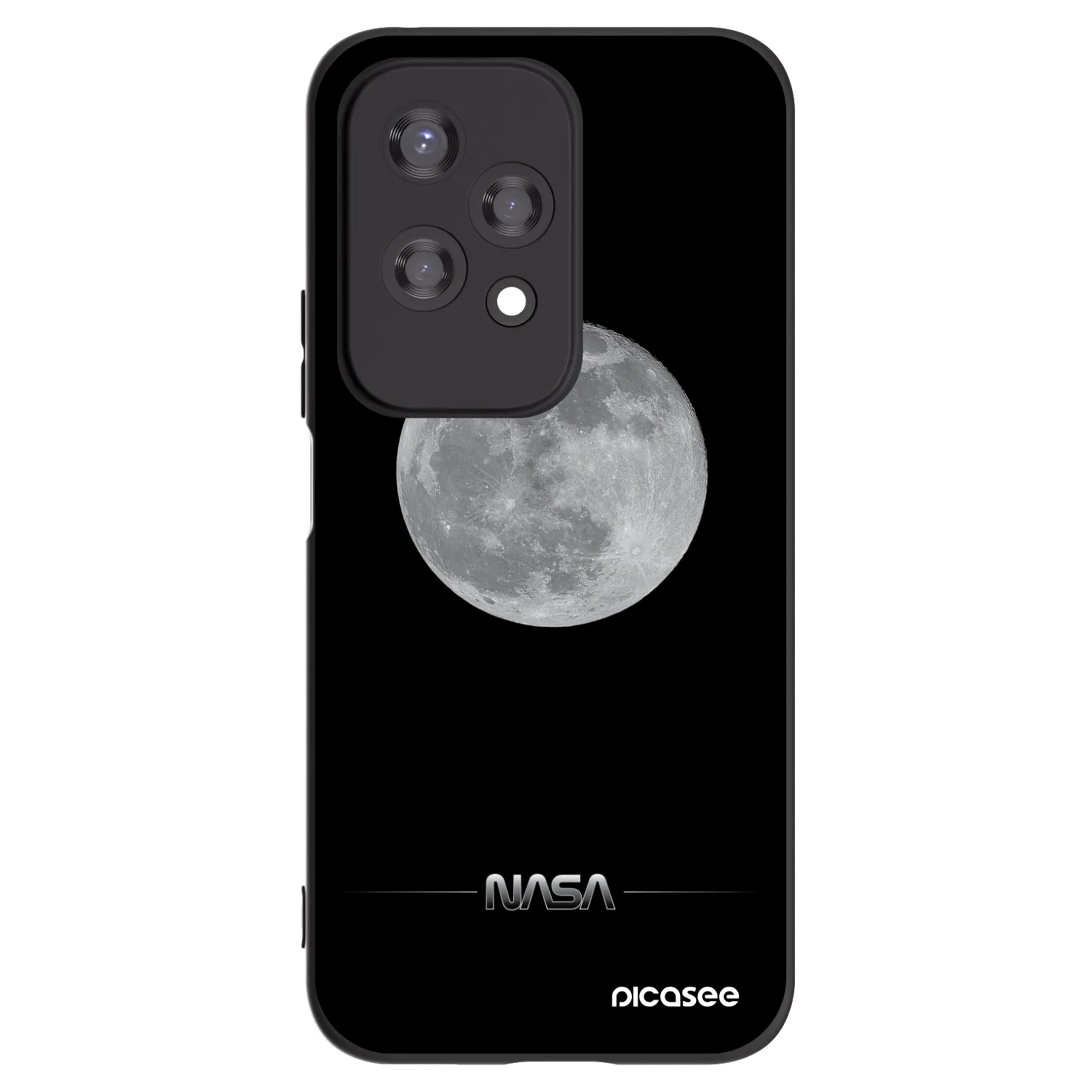 Silikónový čierny obal pre Honor 200 Lite - Moon Minimal