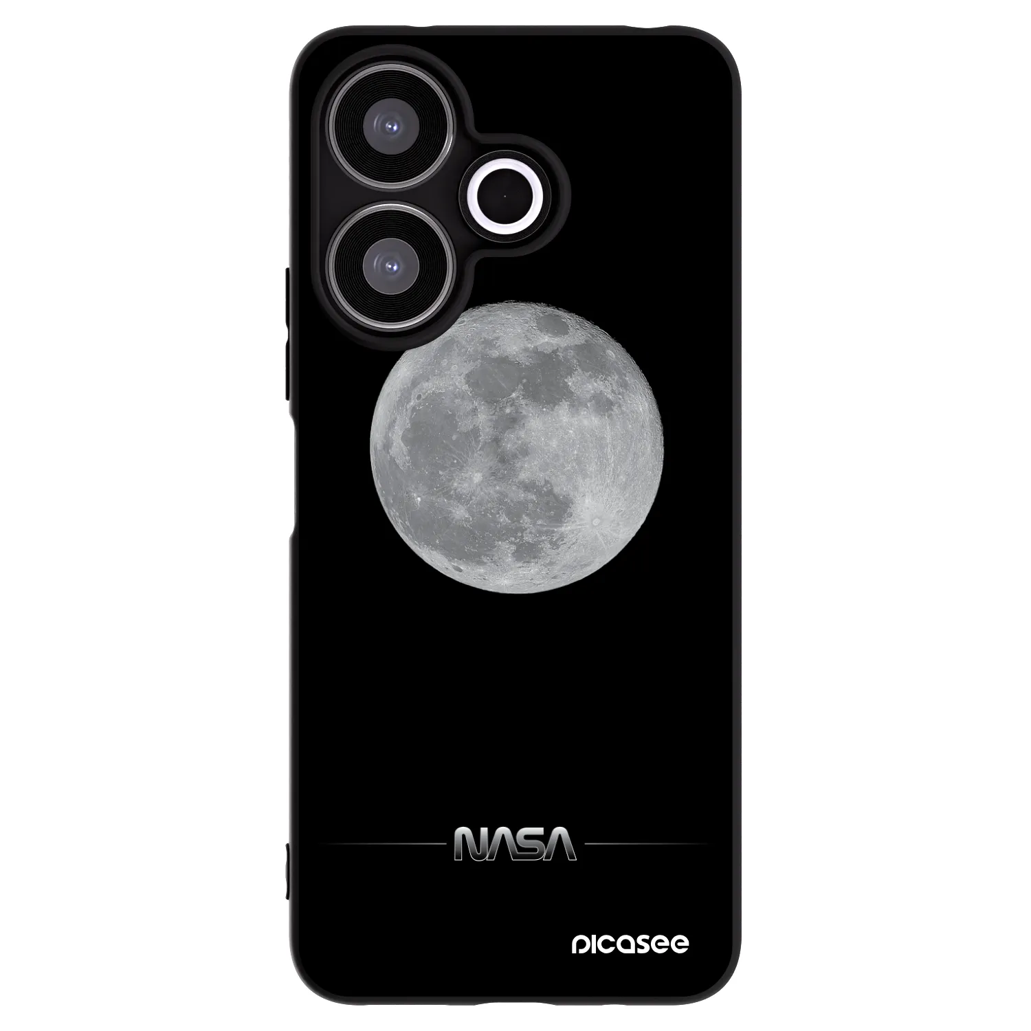 Silikónový čierny obal pre Xiaomi Redmi 13 4G - Moon Minimal