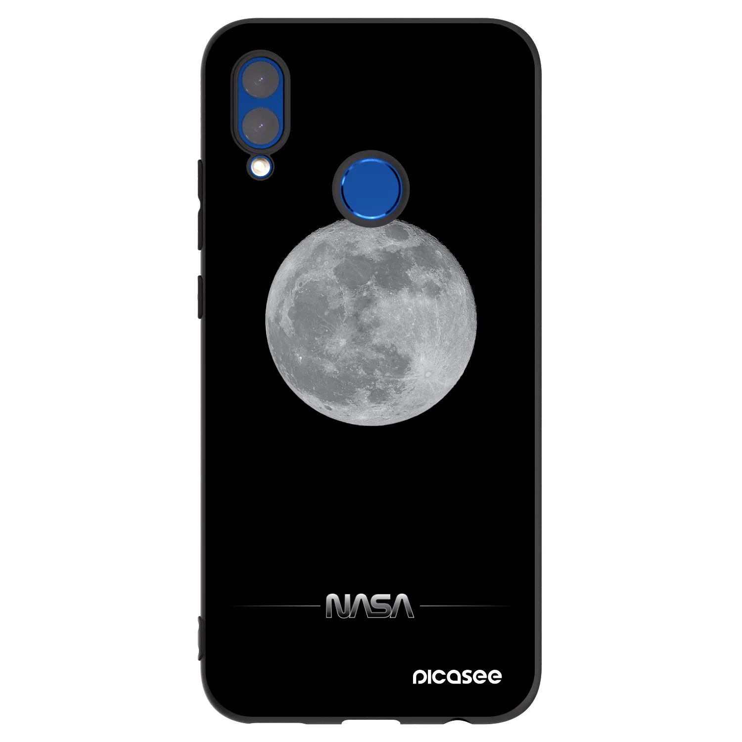 Picasee silikónový čierny obal pre Huawei P Smart 2019 - Moon Minimal