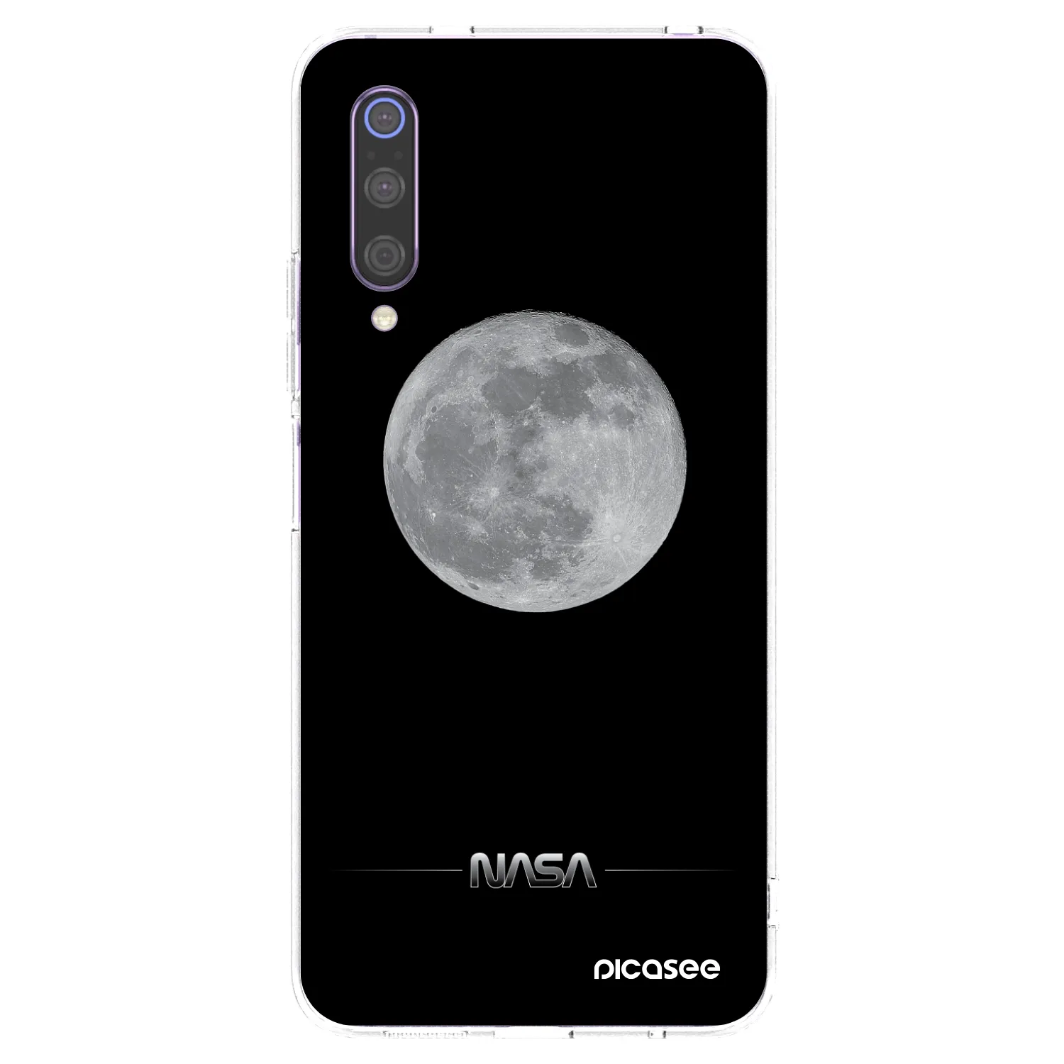 Picasee silikónový prehľadný obal pre Xiaomi Mi 9 - Moon Minimal