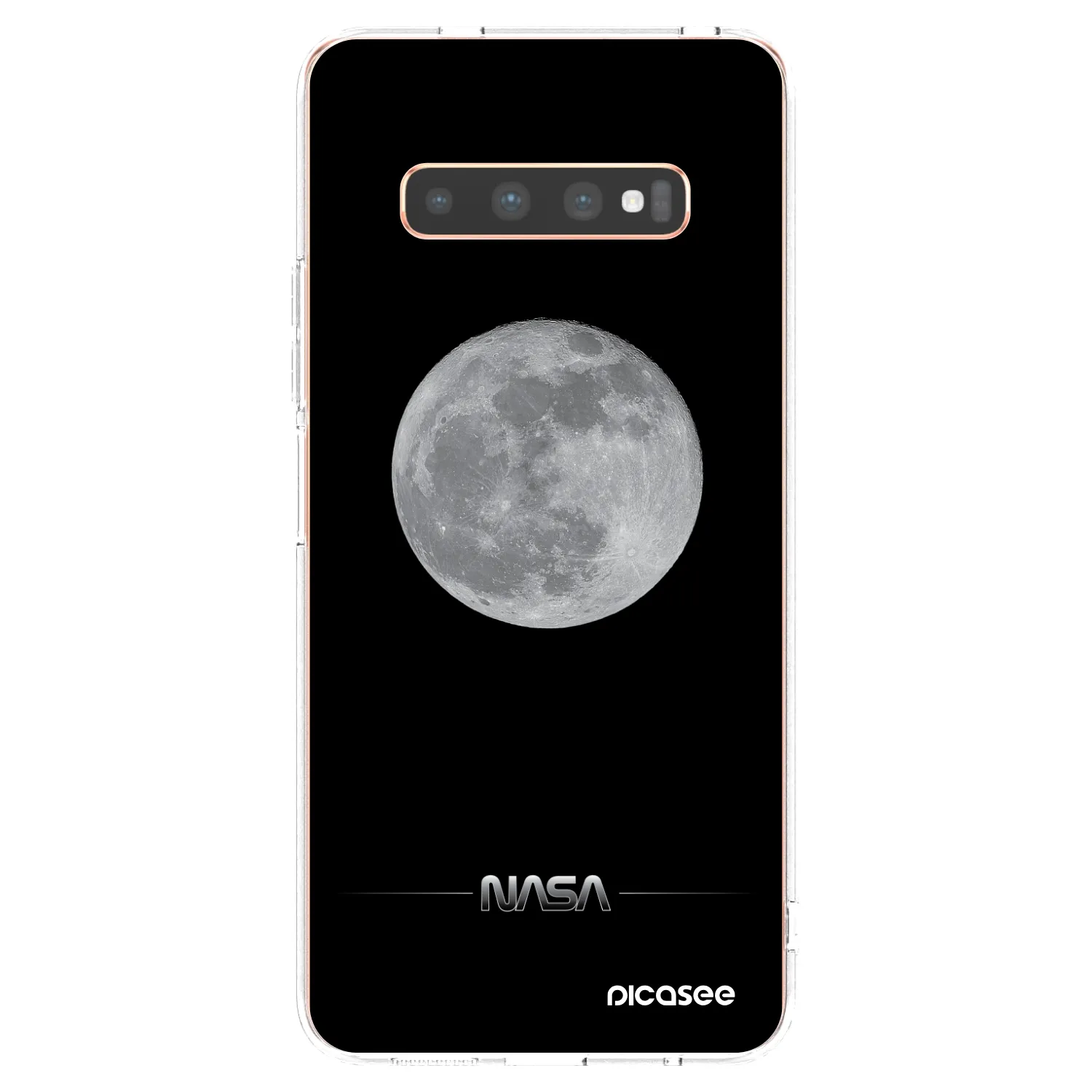 Picasee silikónový prehľadný obal pre Samsung Galaxy S10 Plus G975 - Moon Minimal