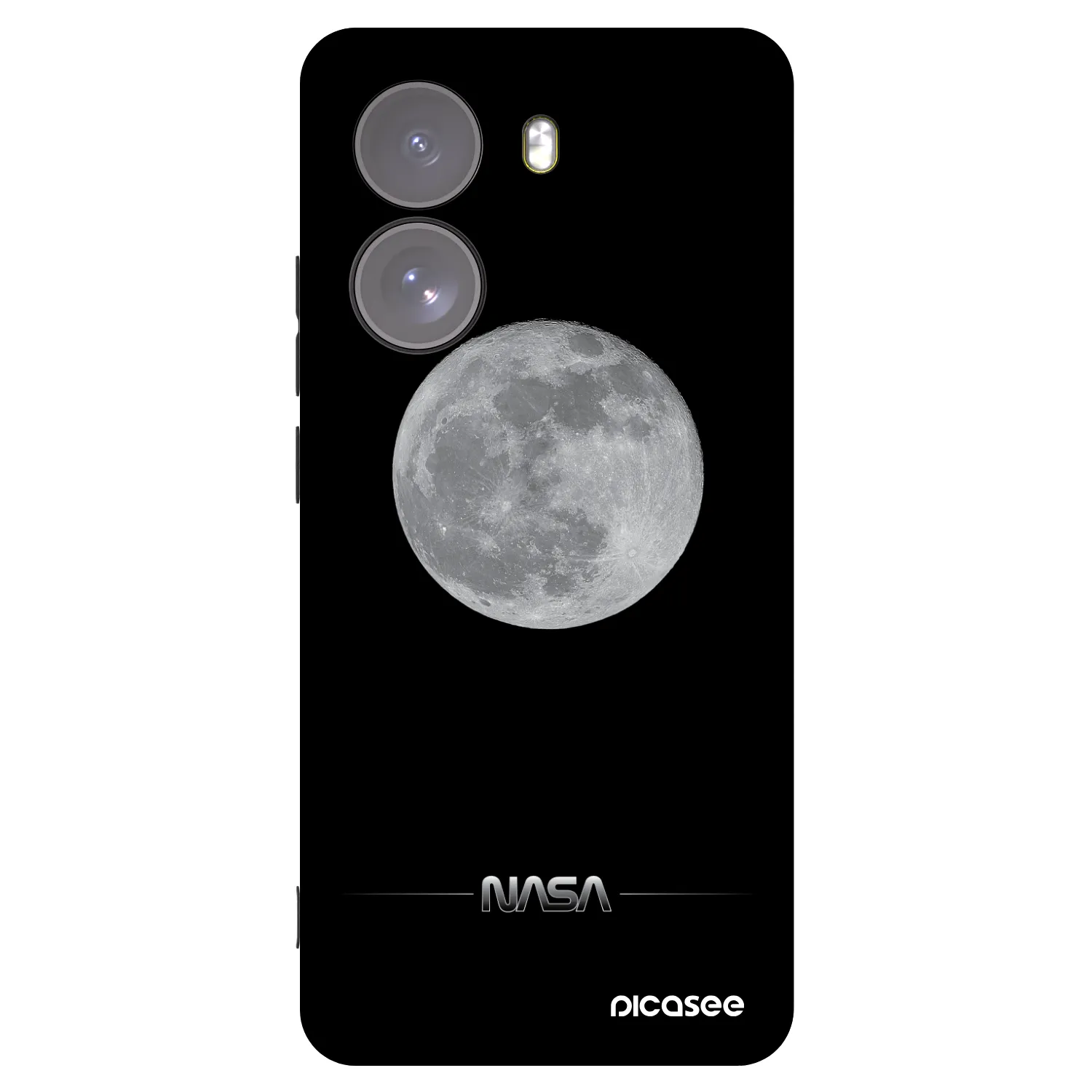 Picasee silikónový čierny obal pre Xiaomi Poco X7 - Moon Minimal