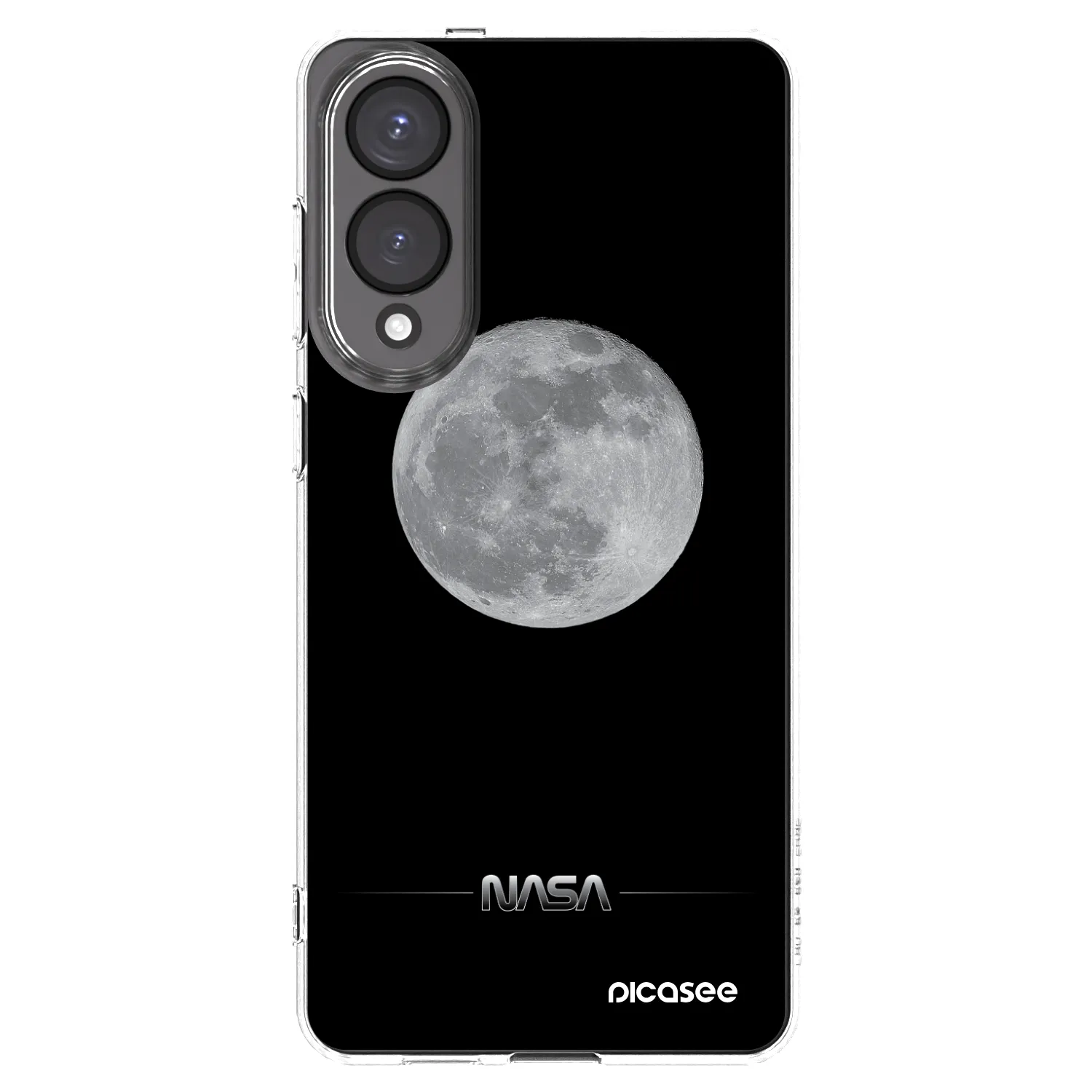 Silikónový prehľadný obal pre Samsung Galaxy S25 Edge 5G - Moon Minimal