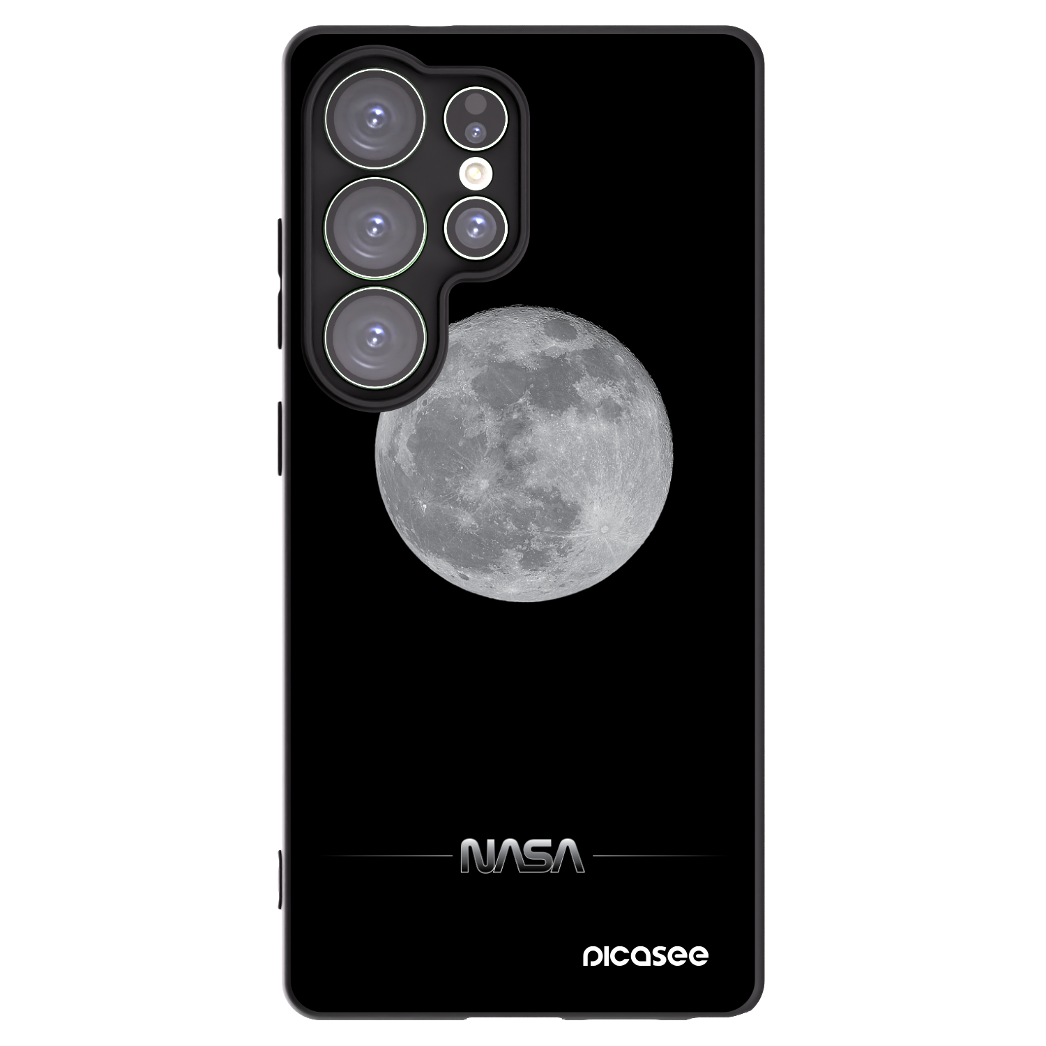 Picasee silikónový čierny obal pre Samsung Galaxy S25 Ultra 5G - Moon Minimal