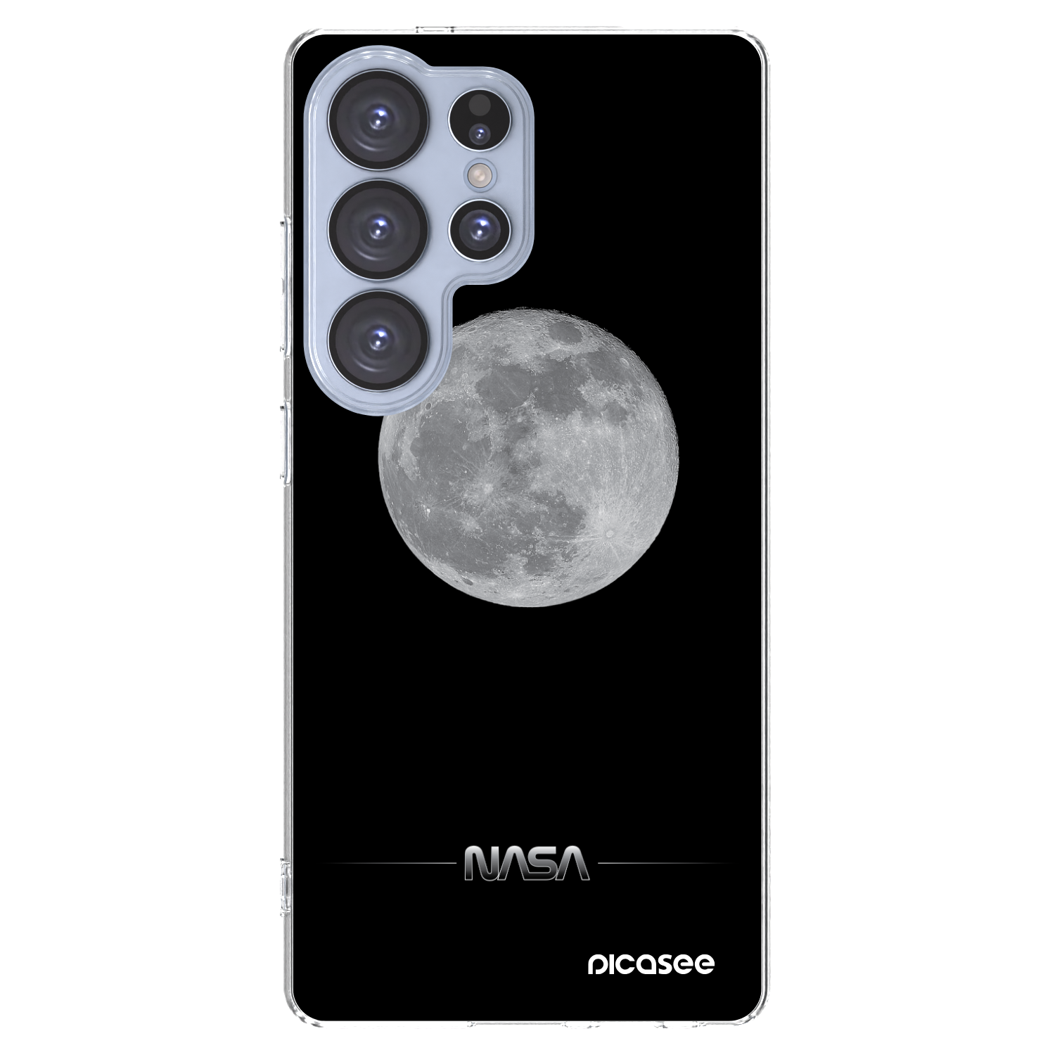Picasee silikónový prehľadný obal pre Samsung Galaxy S25 Ultra 5G - Moon Minimal