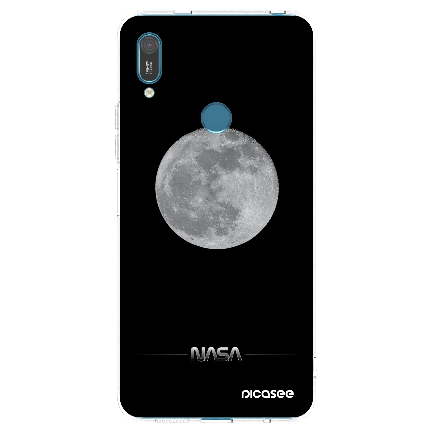 Picasee silikónový prehľadný obal pre Huawei Y7 2019 - Moon Minimal