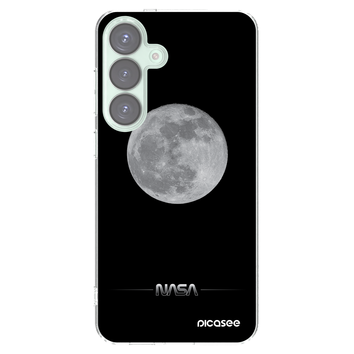 Picasee silikónový prehľadný obal pre Samsung Galaxy S25+ 5G - Moon Minimal