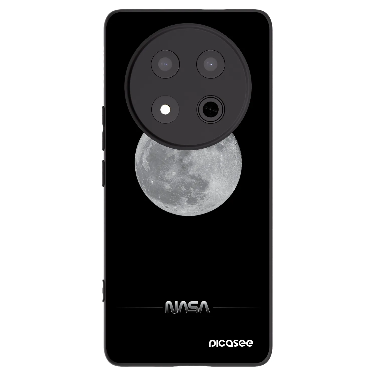 Picasee silikónový čierny obal pre Honor Magic7 Lite 5G - Moon Minimal