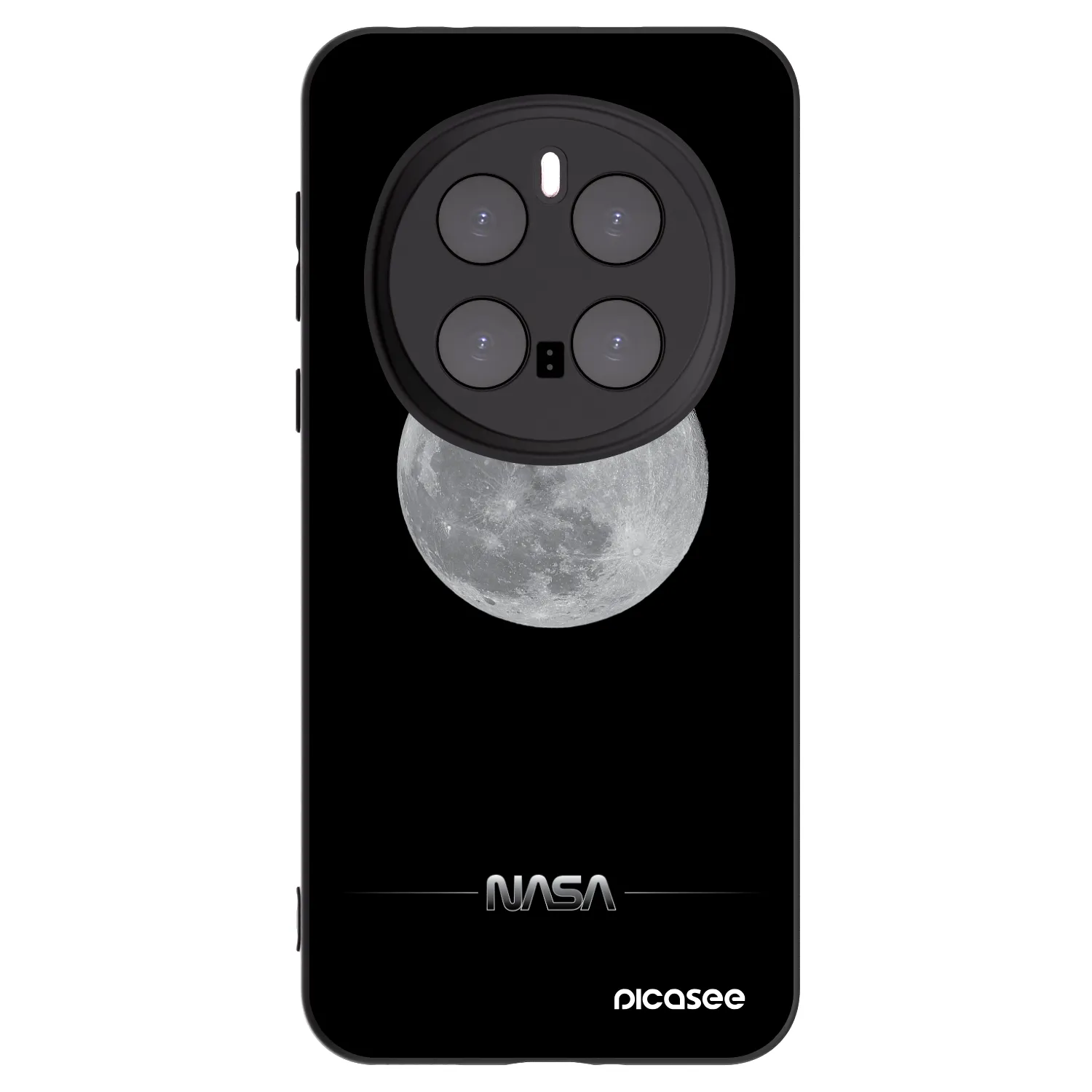 Picasee silikónový čierny obal pre Honor Magic7 Pro 5G - Moon Minimal