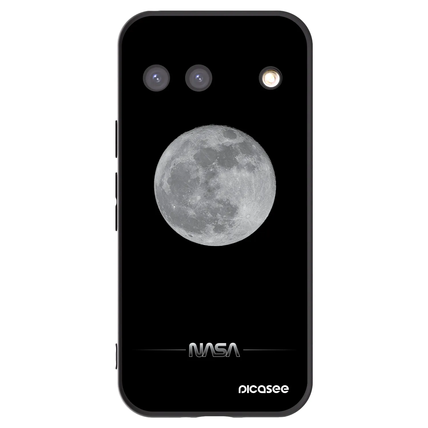 Picasee silikónový čierny obal pre Google Pixel 9 - Moon Minimal