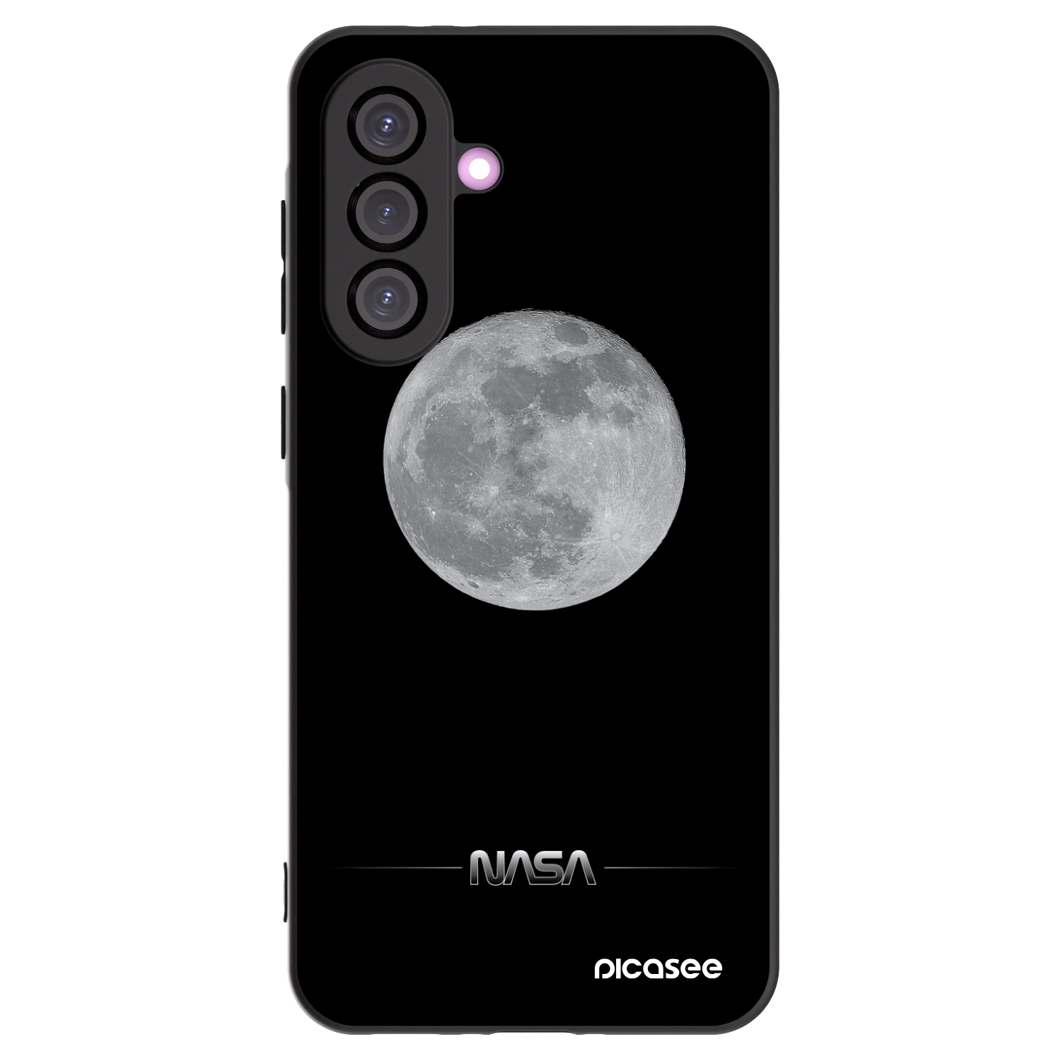 Picasee silikónový čierny obal pre Samsung Galaxy A36 5G - Moon Minimal