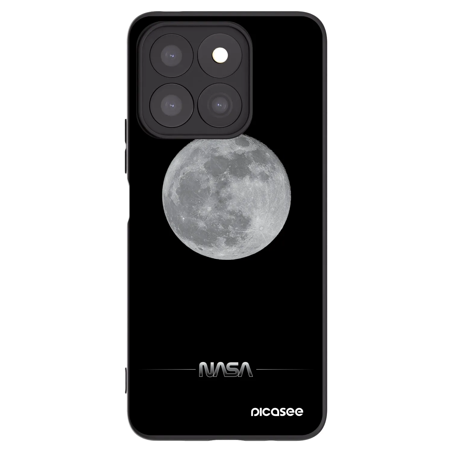 Picasee silikónový čierny obal pre Honor X8c - Moon Minimal