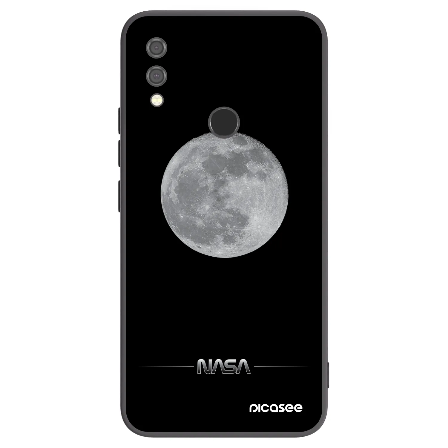 Picasee silikónový čierny obal pre Xiaomi Redmi Note 7 - Moon Minimal