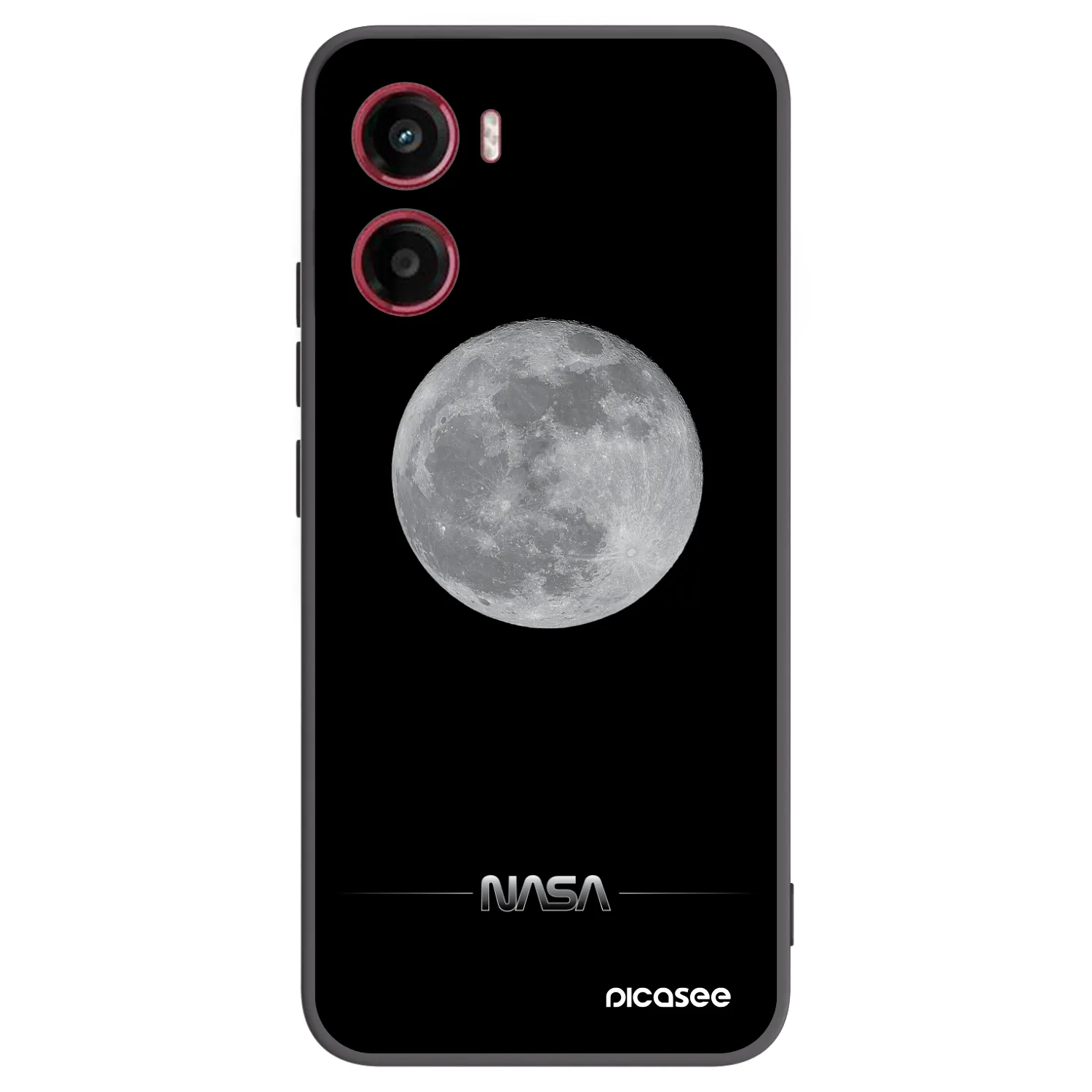 Picasee silikónový čierny obal pre Motorola Moto G05 - Moon Minimal