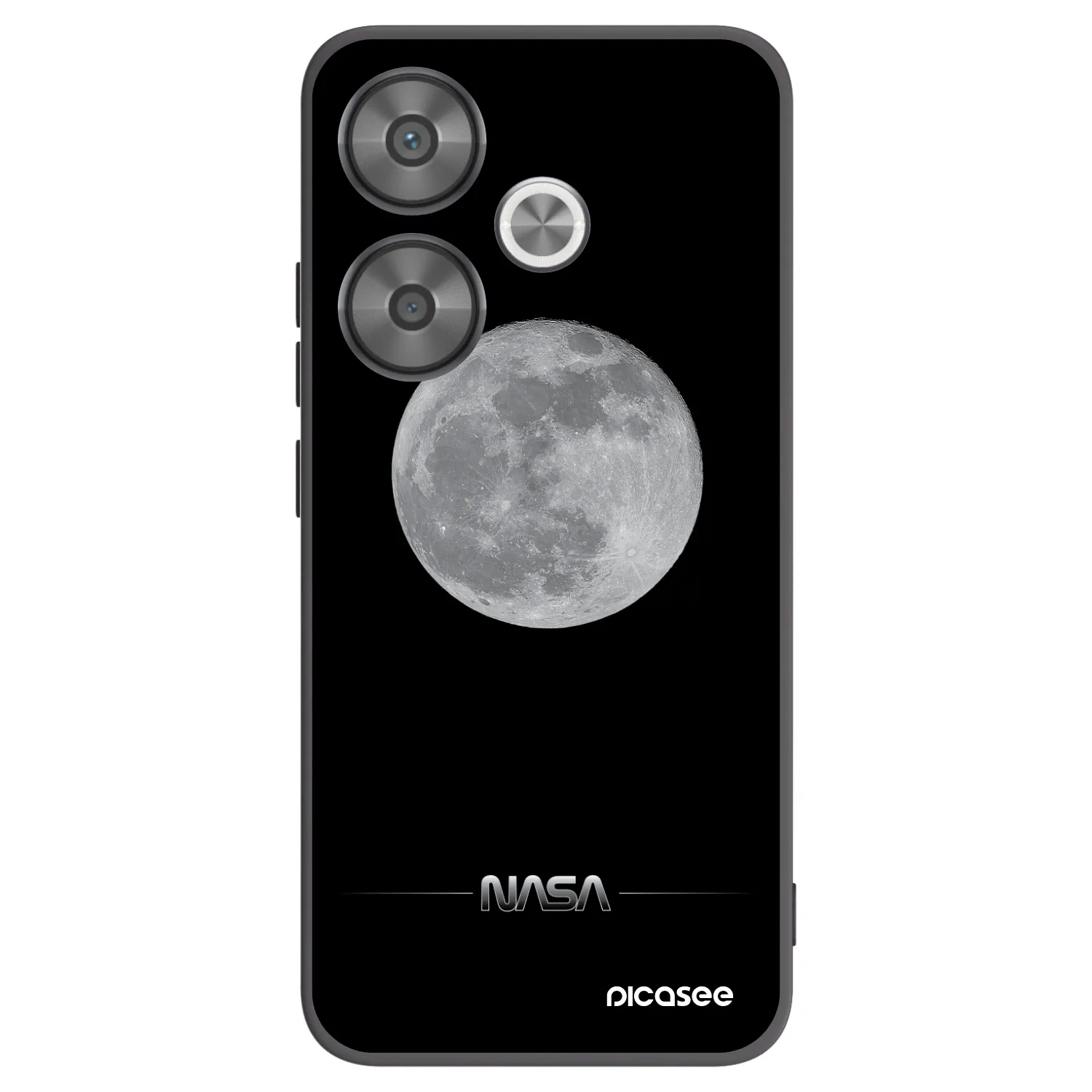 Silikónový čierny obal pre Xiaomi Poco F6 - Moon Minimal