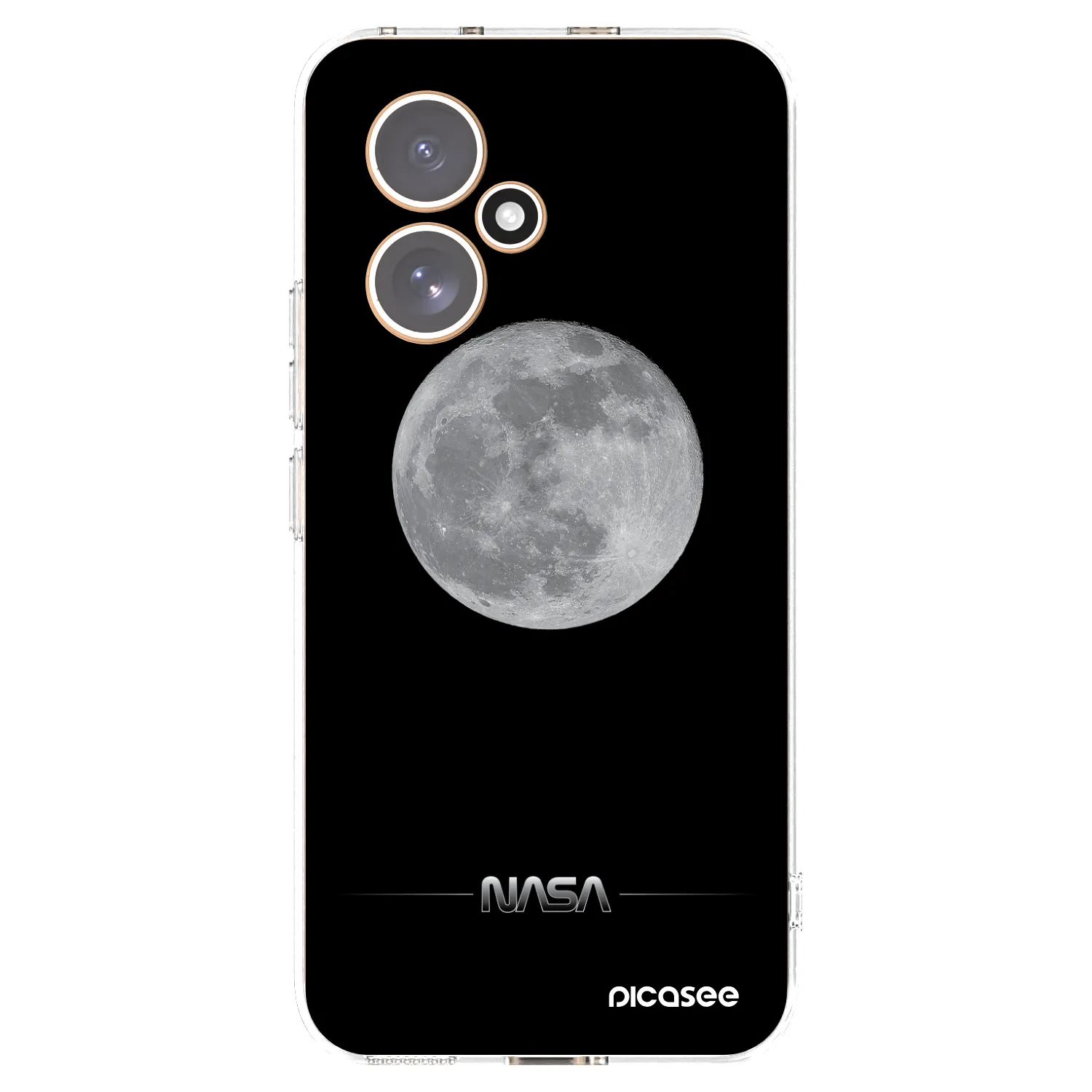 Silikónový prehľadný obal pre Honor 400 5G - Moon Minimal