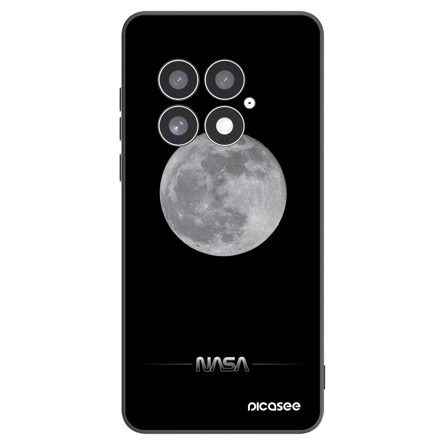 Picasee silikónový čierny obal pre OnePlus 13 5G - Moon Minimal