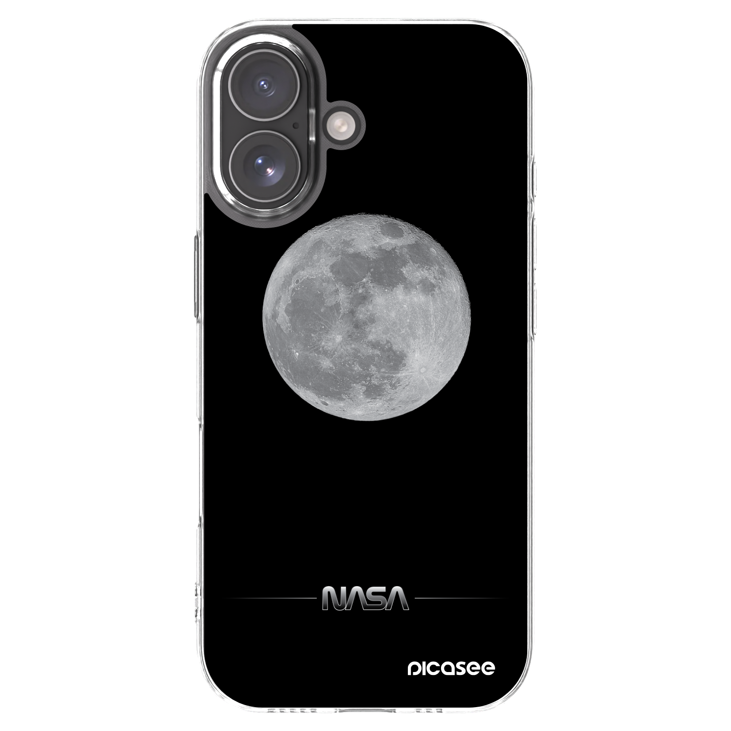 Picasee silikónový prehľadný obal pre Apple iPhone 17 - Moon Minimal