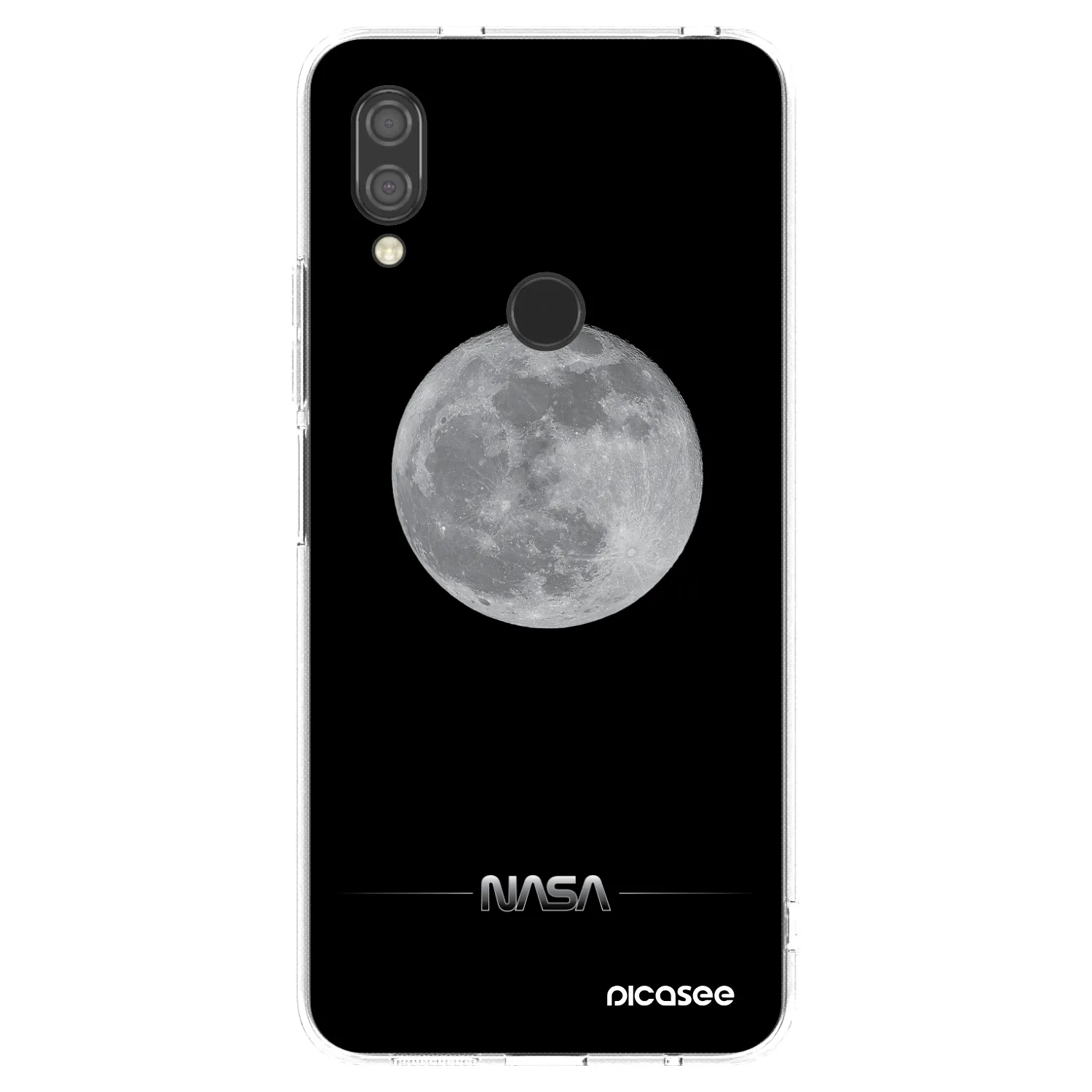 Picasee silikónový prehľadný obal pre Xiaomi Redmi 7 - Moon Minimal