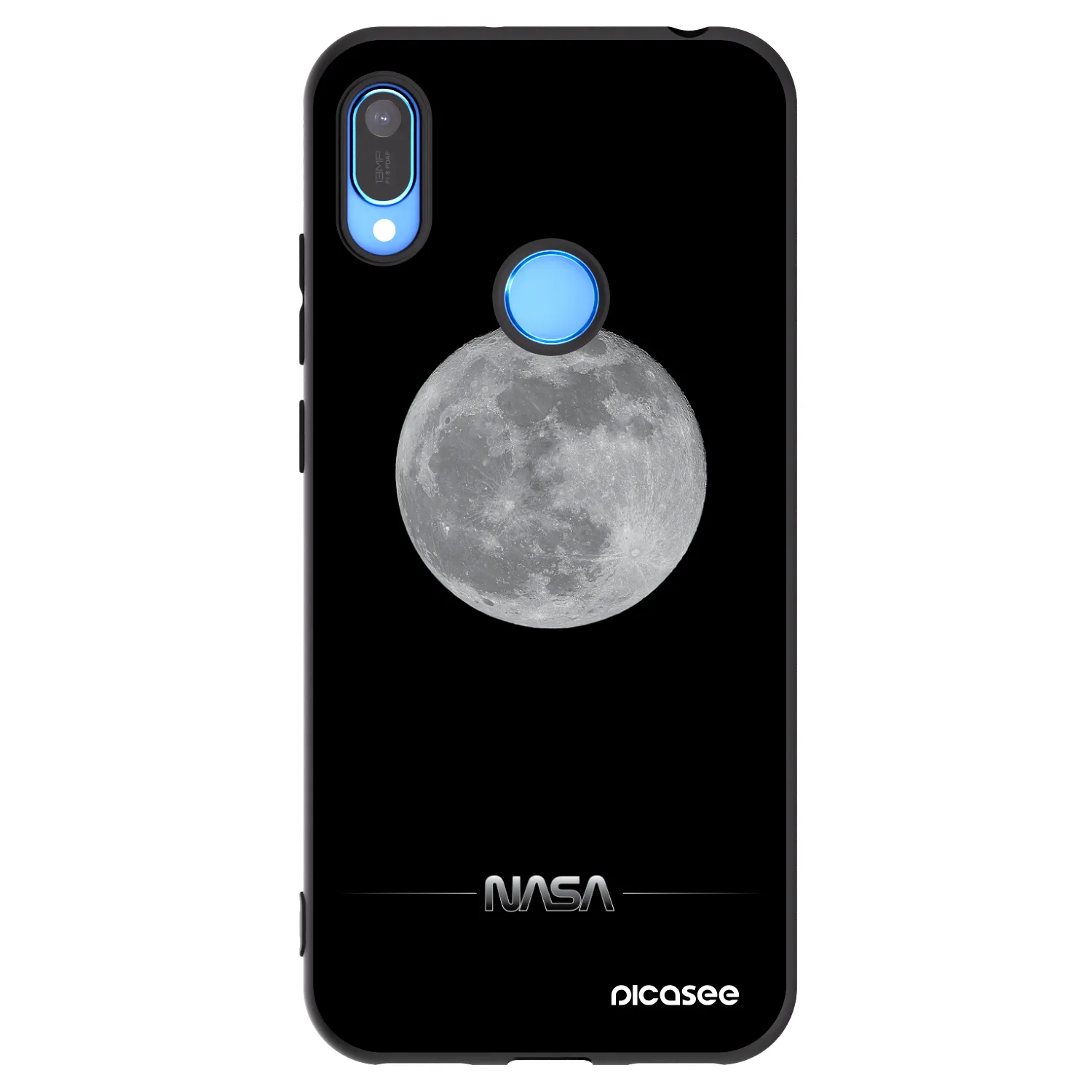Picasee silikónový čierny obal pre Huawei Y6 2019 - Moon Minimal