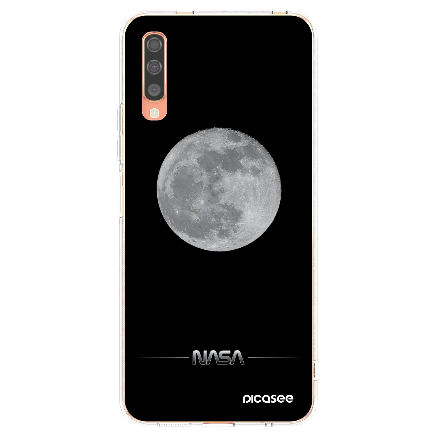 Picasee silikónový prehľadný obal pre Samsung Galaxy A70 A705F - Moon Minimal