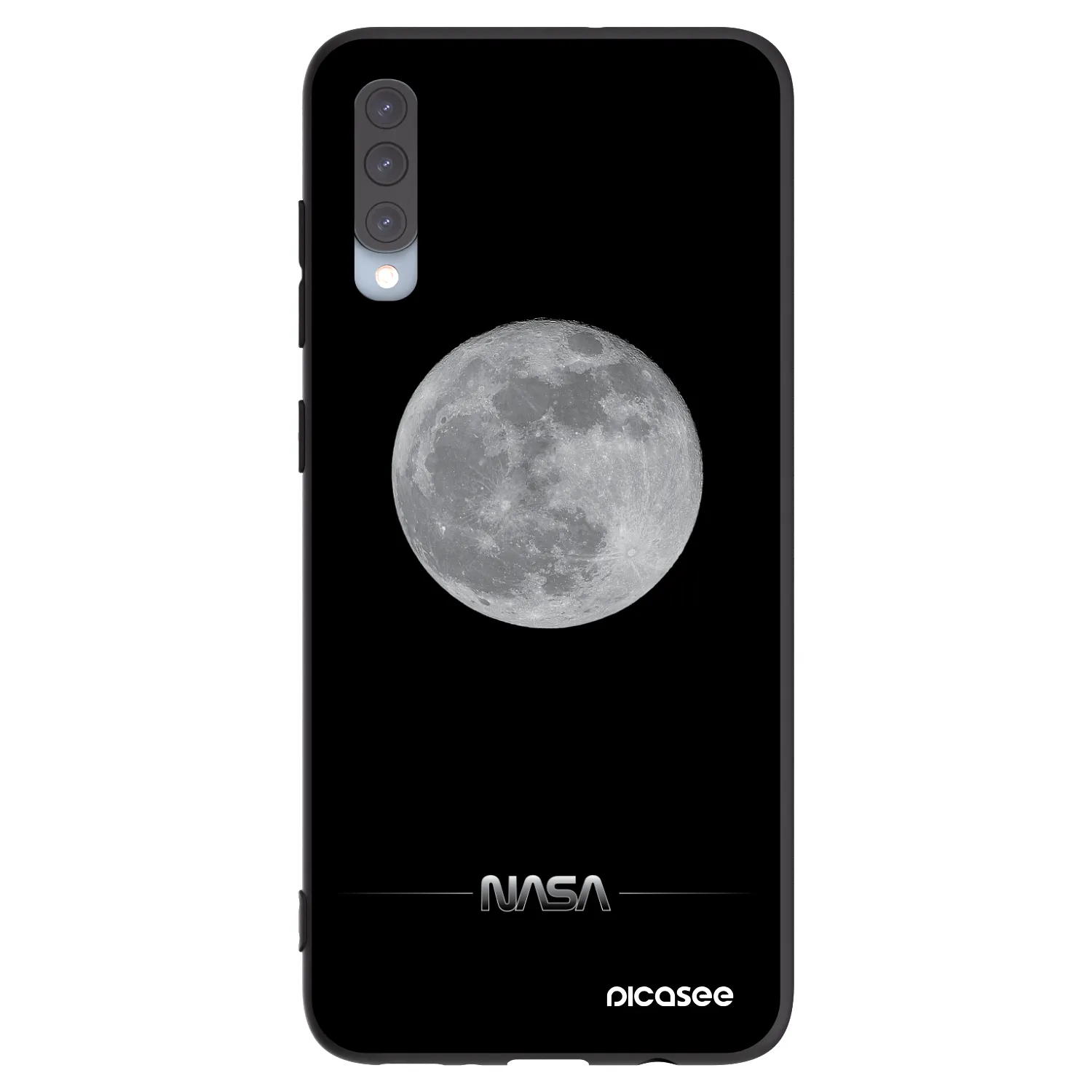 Picasee silikónový čierny obal pre Samsung Galaxy A70 A705F - Moon Minimal