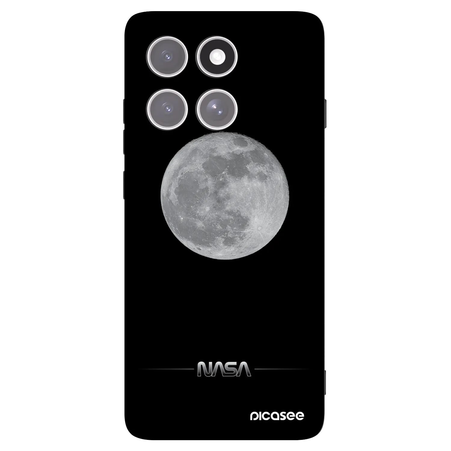 Picasee silikónový čierny obal pre Motorola Edge 60 Pro - Moon Minimal