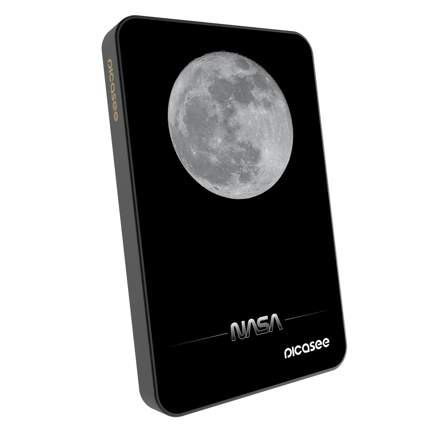 Picasee Powerbanka s MagSafe 5 000 mAh Šedá - Moon Minimal