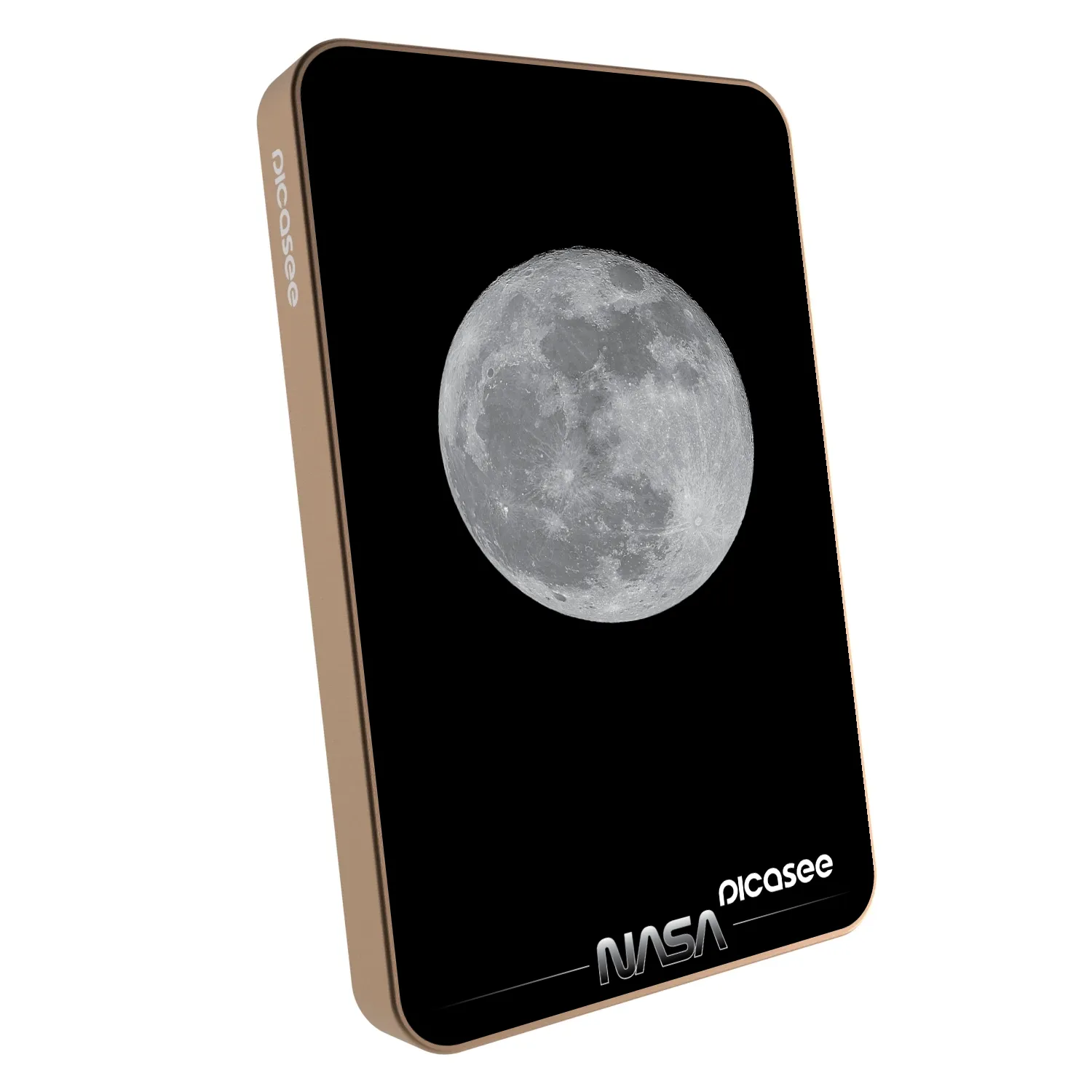 Picasee Powerbanka s MagSafe 5 000 mAh Zlatá - Moon Minimal