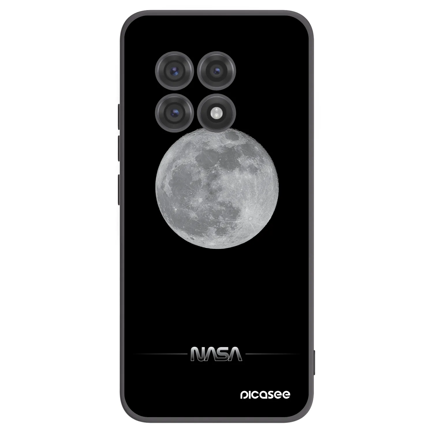 Silikónový čierny obal pre OnePlus 13R 5G - Moon Minimal