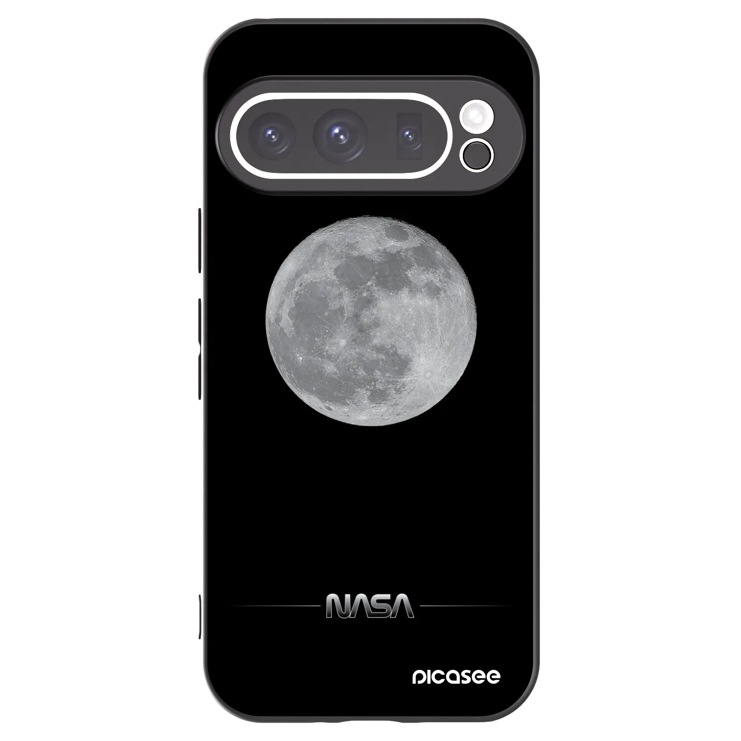 Picasee silikónový čierny obal pre Google Pixel 9 Pro XL - Moon Minimal