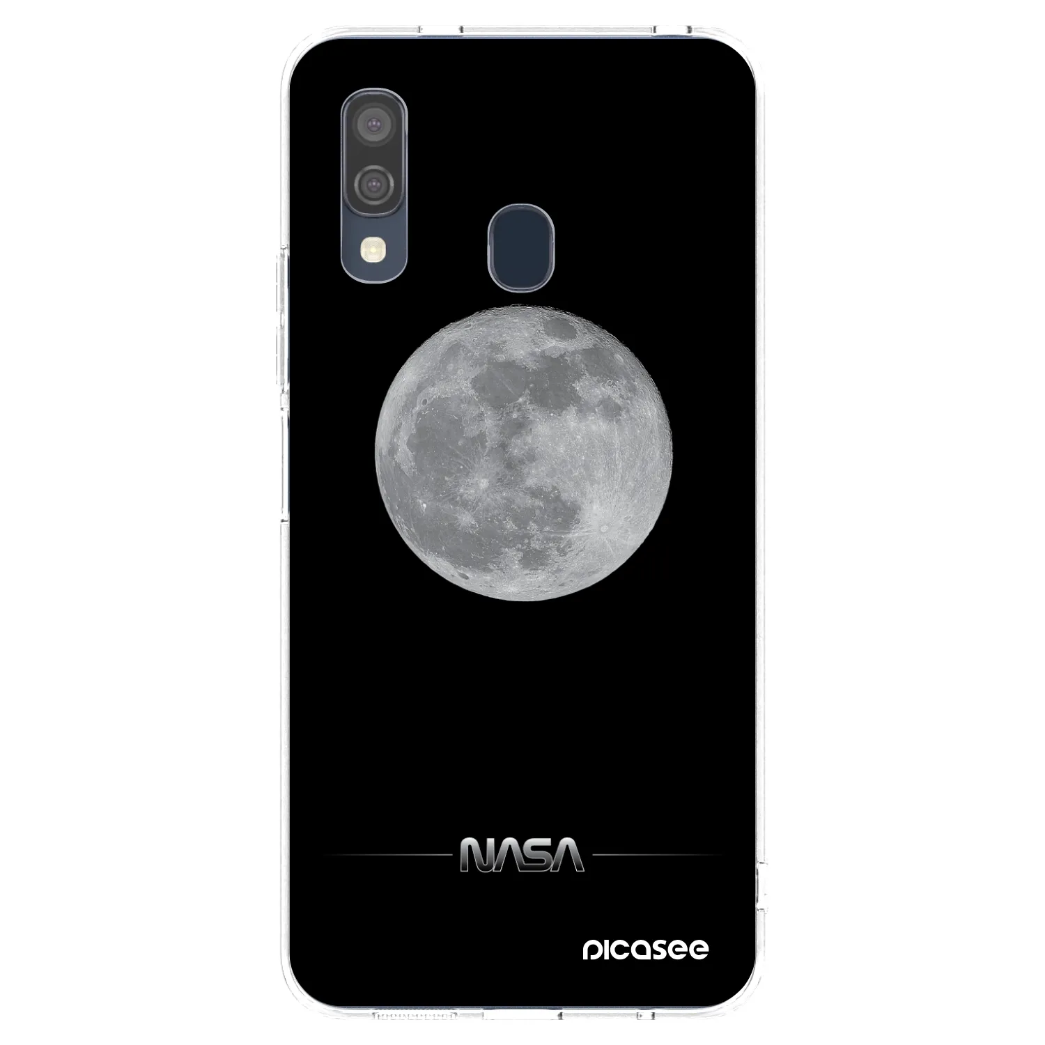 Picasee silikónový prehľadný obal pre Samsung Galaxy A40 A405F - Moon Minimal