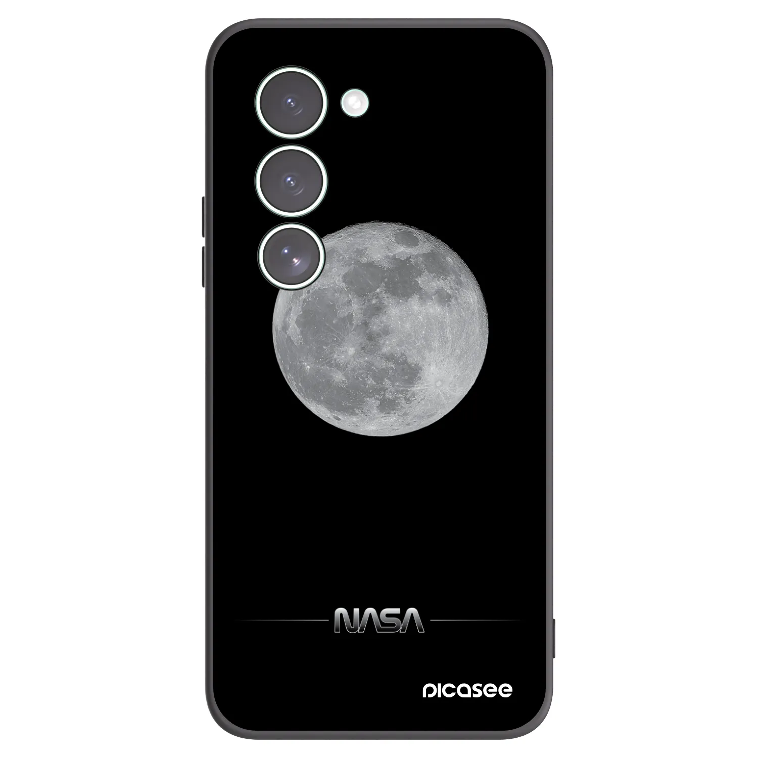 Picasee silikónový čierny obal pre Xiaomi Redmi 15 5G - Moon Minimal