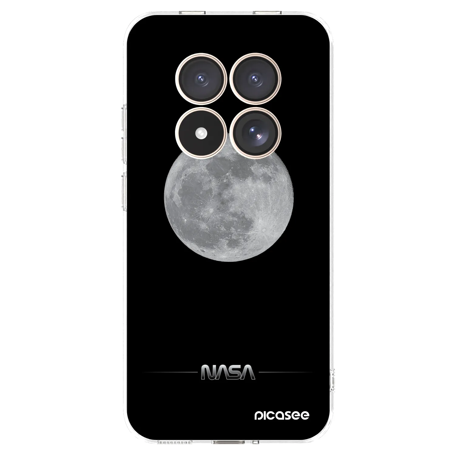 Picasee silikónový prehľadný obal pre Xiaomi Redmi Note 15 Pro 4G - Moon Minimal
