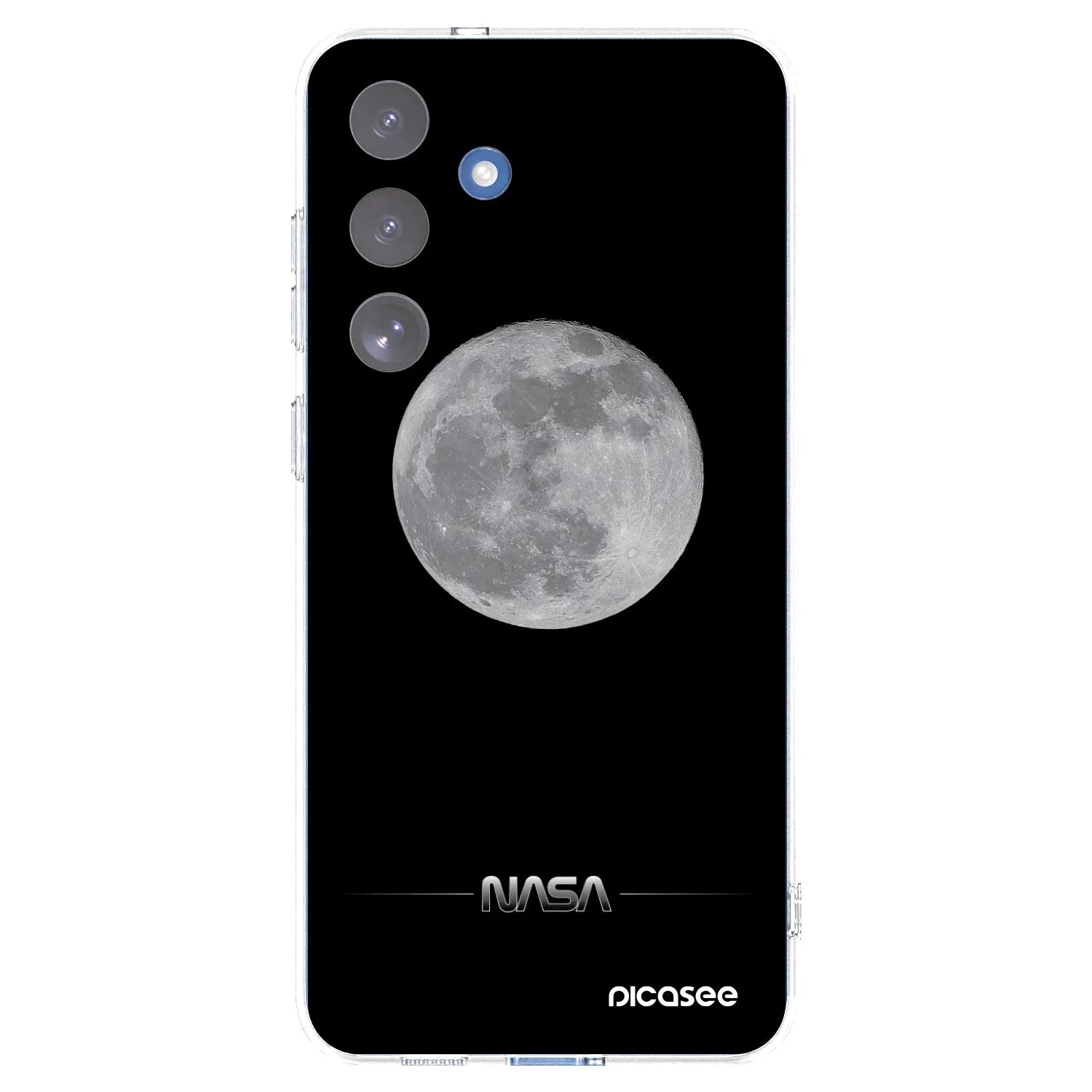 Picasee silikónový prehľadný obal pre Samsung Galaxy S25 FE 5G - Moon Minimal