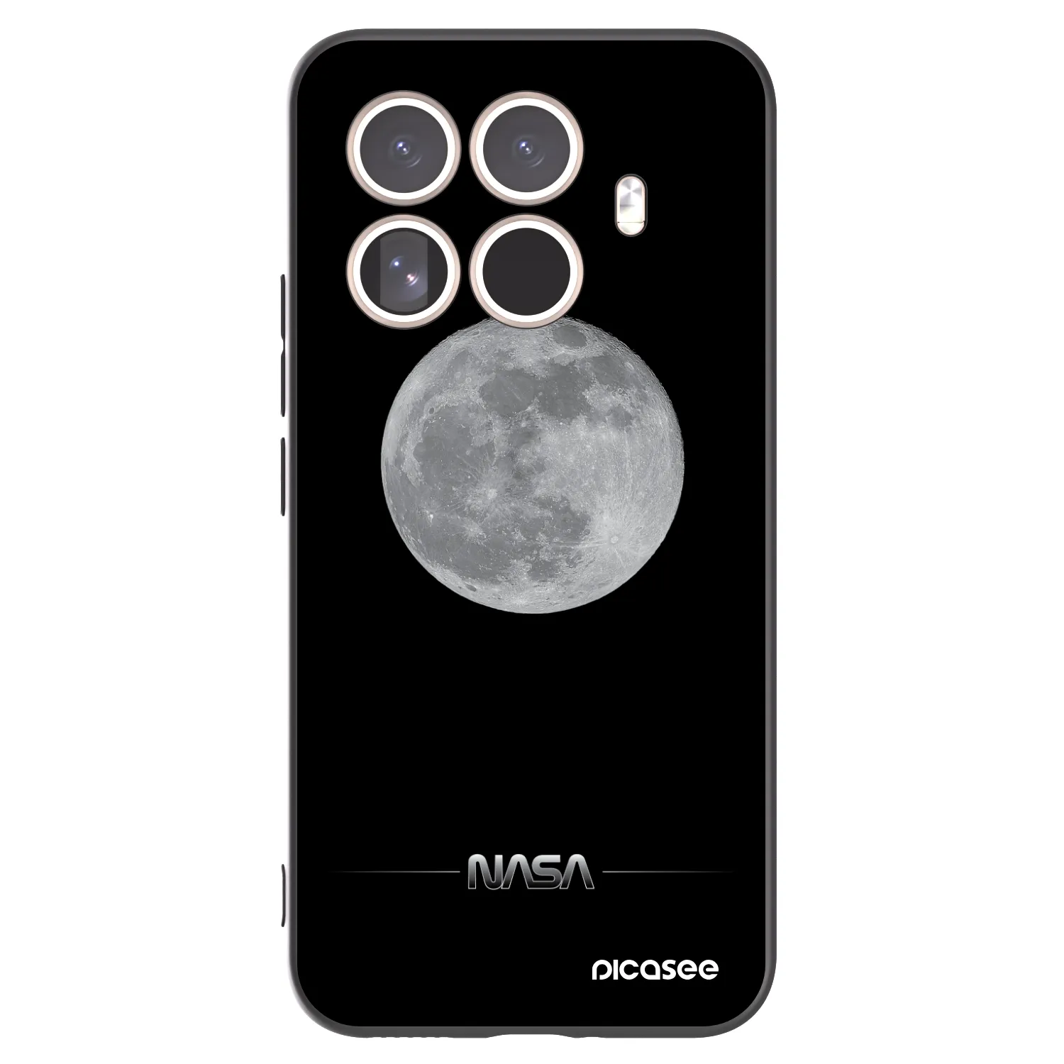 Picasee silikónový čierny obal pre Xiaomi 15T Pro - Moon Minimal