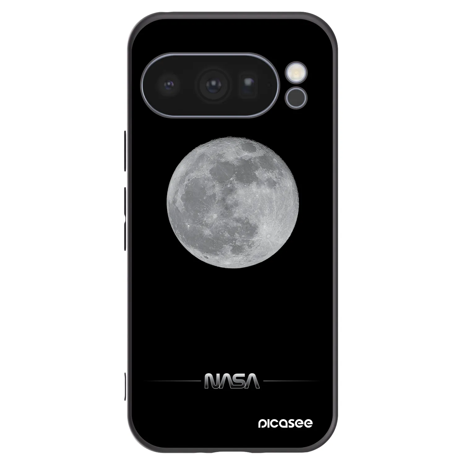Picasee silikónový čierny obal pre Google Pixel 10 Pro - Moon Minimal